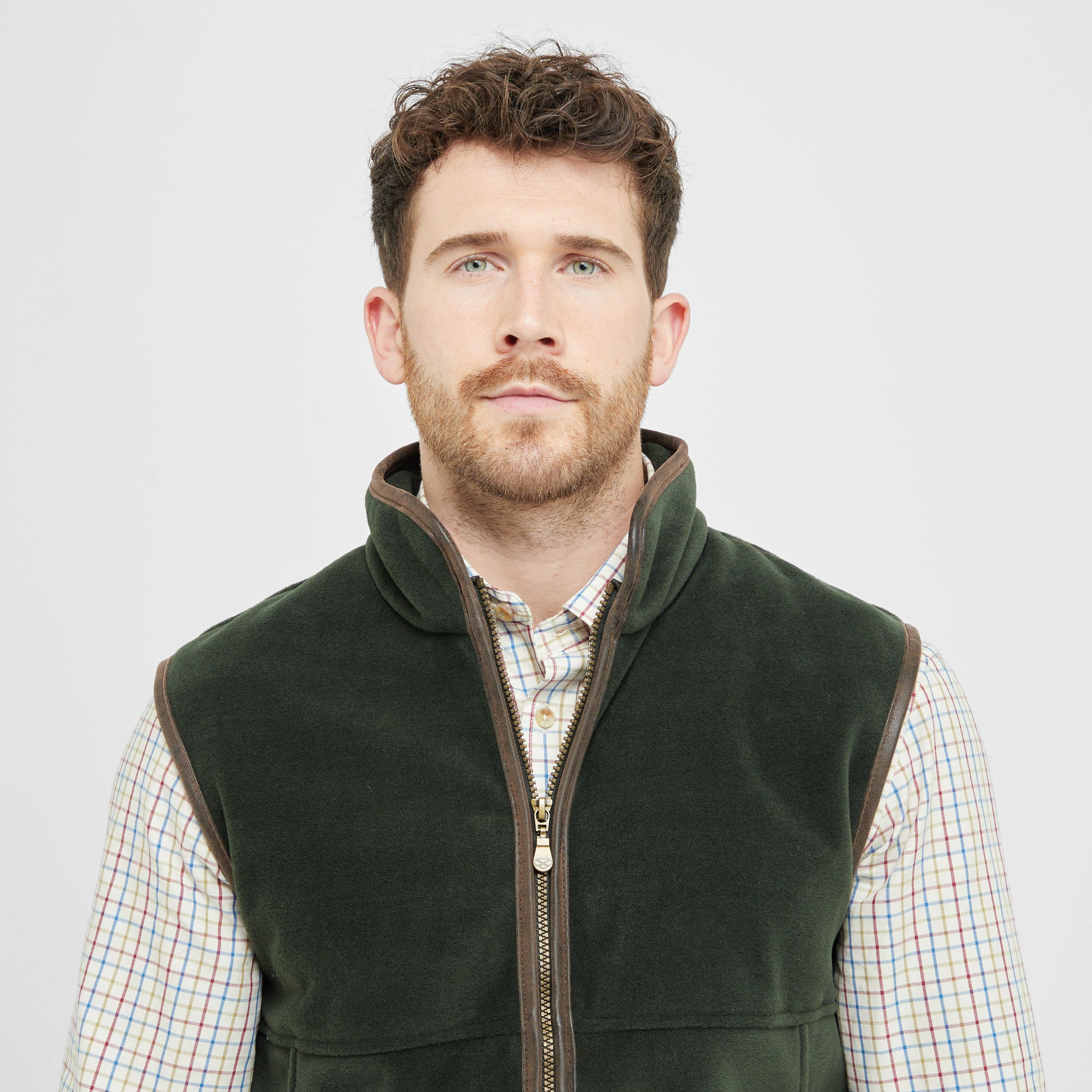 Mens Stenton Technical Fleece Gilet Pine - Image 5