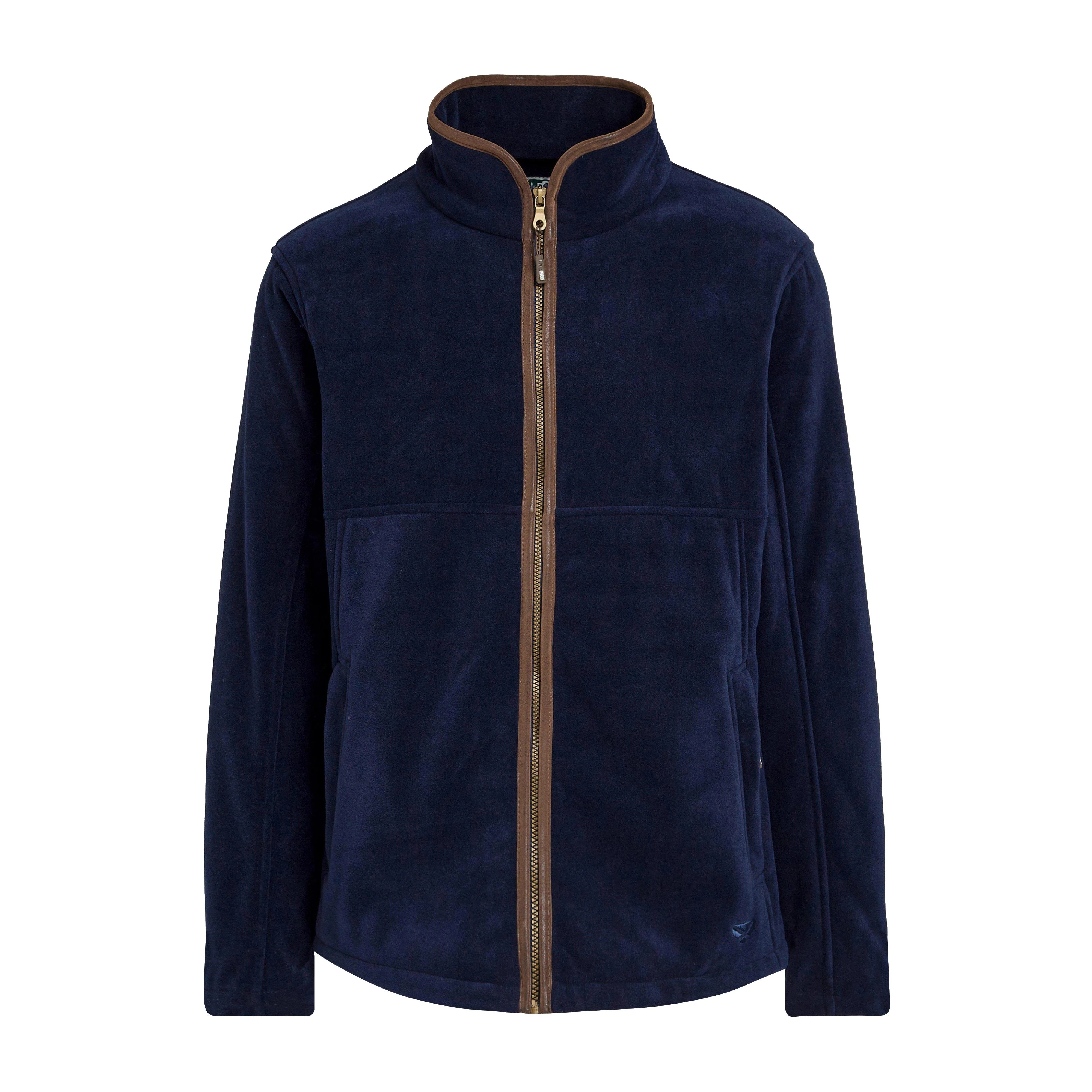 Mens Stenton Technical Fleece Jacket Midnight Navy - Image 7