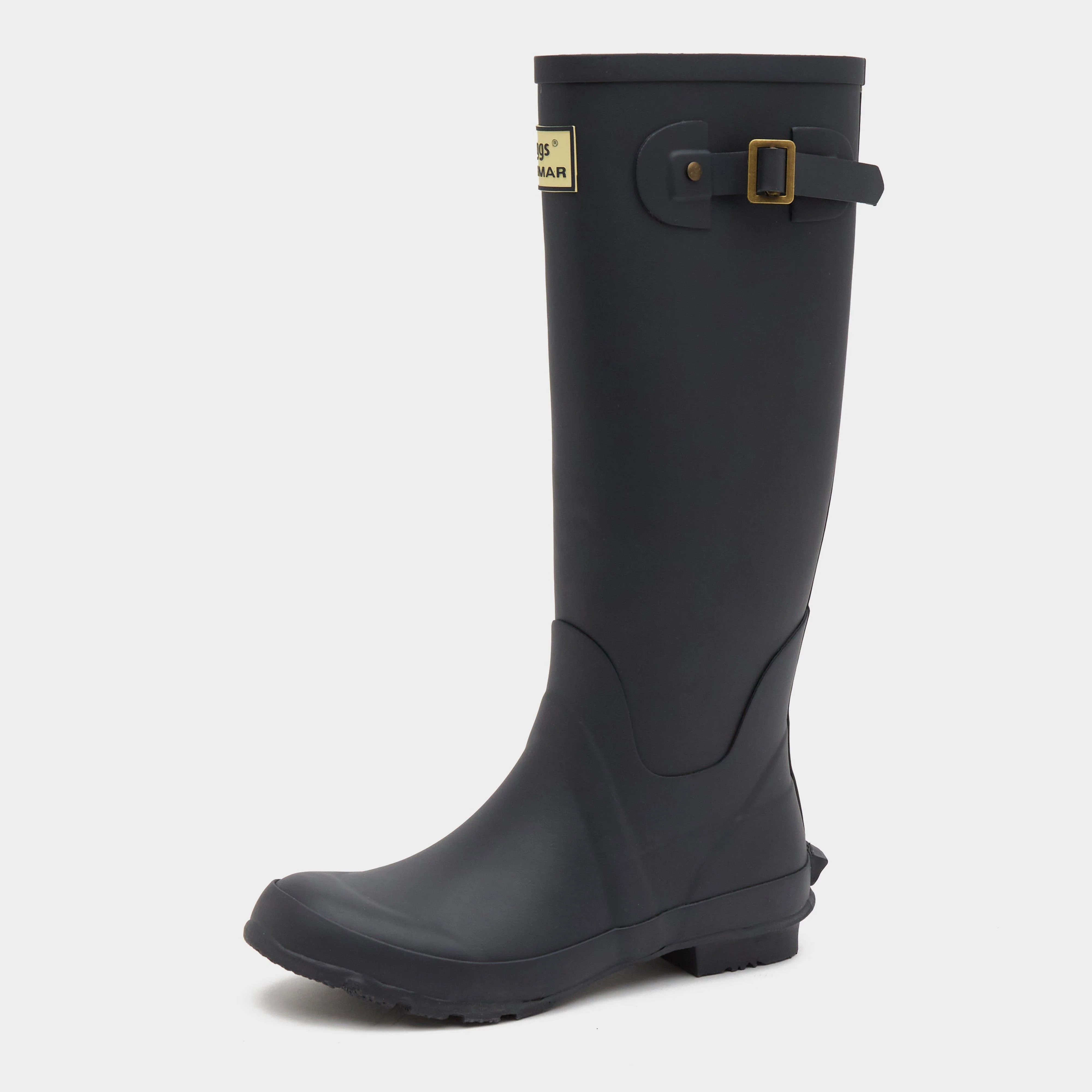 Womens Braemar Wellington Boots Navy - Image 3