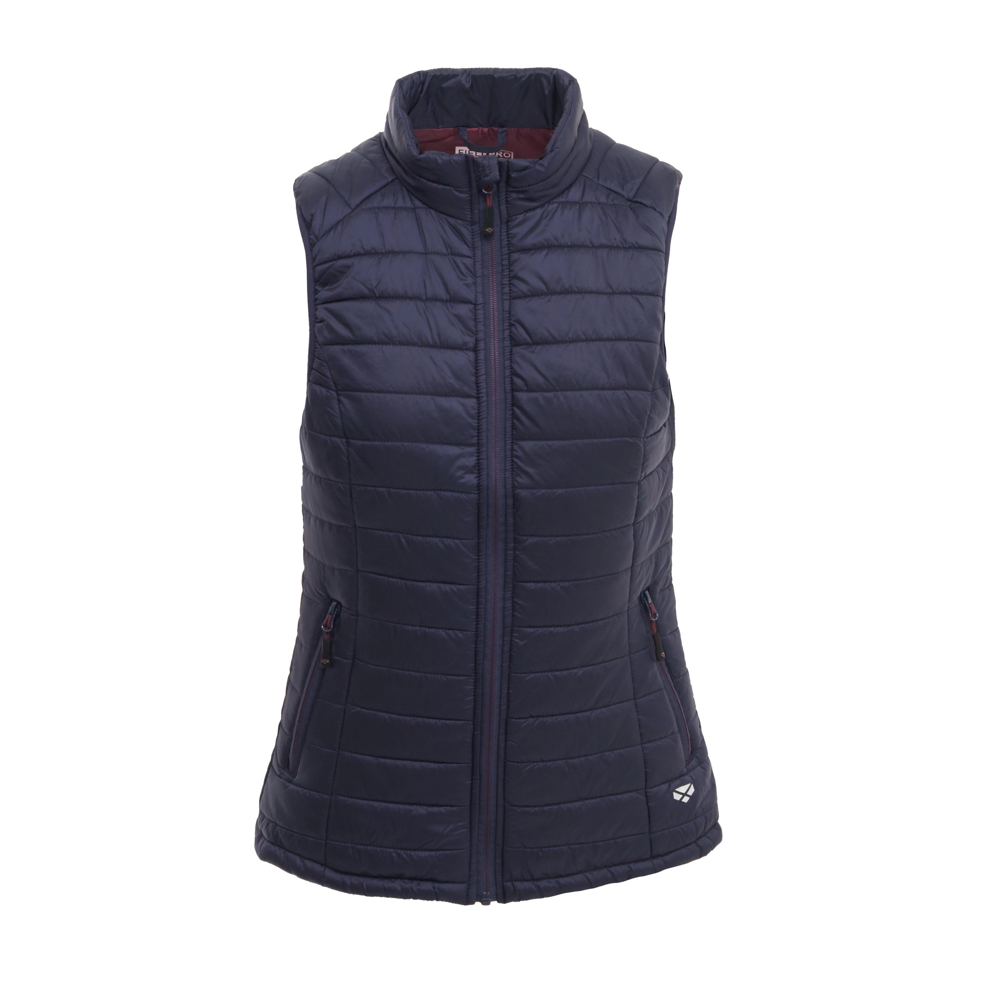 Womens Kingston Rip-Stop Gilet Navy/Merlot - Image 7