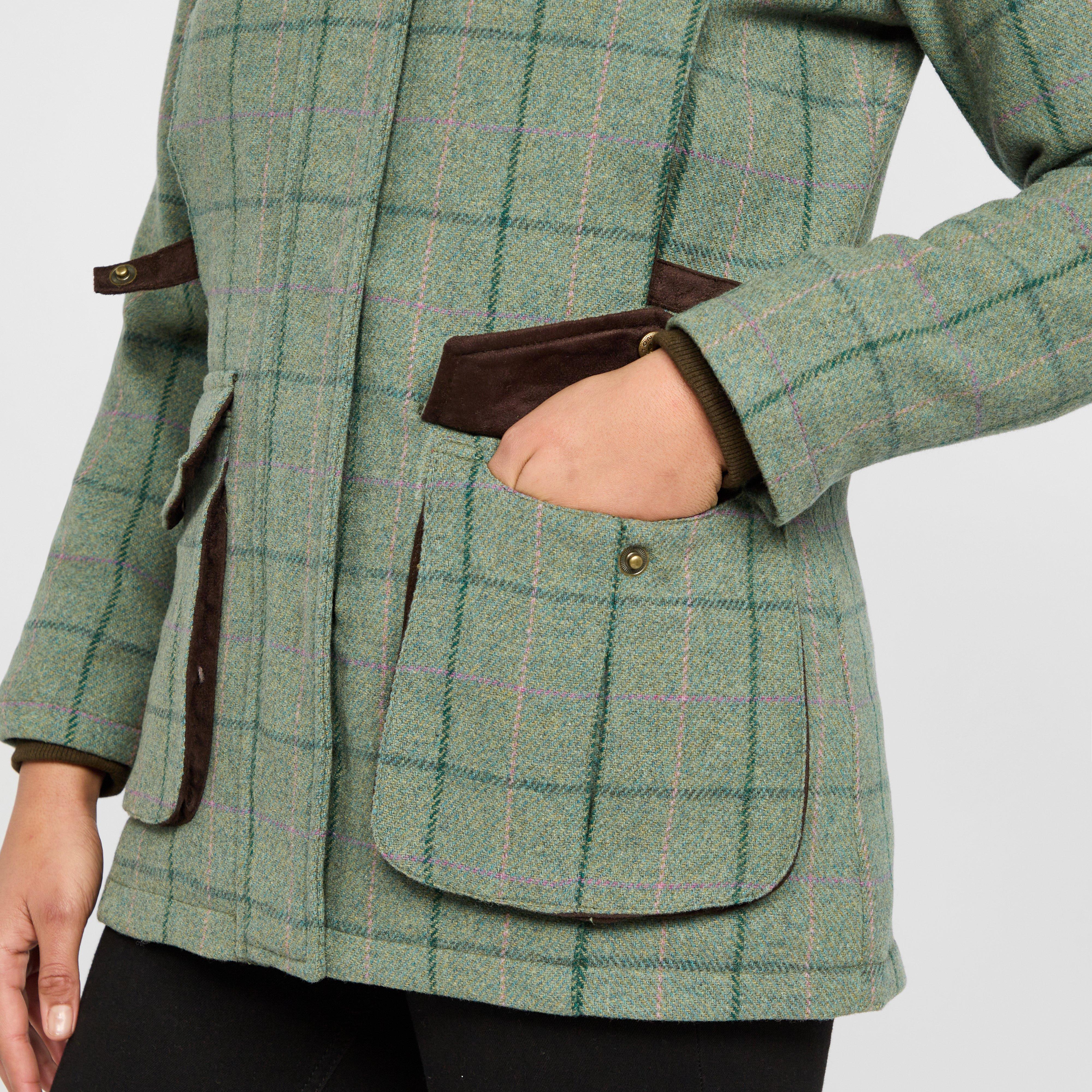 Womens Roslin Technical Tweed Field Coat Spring Bracken - Image 4