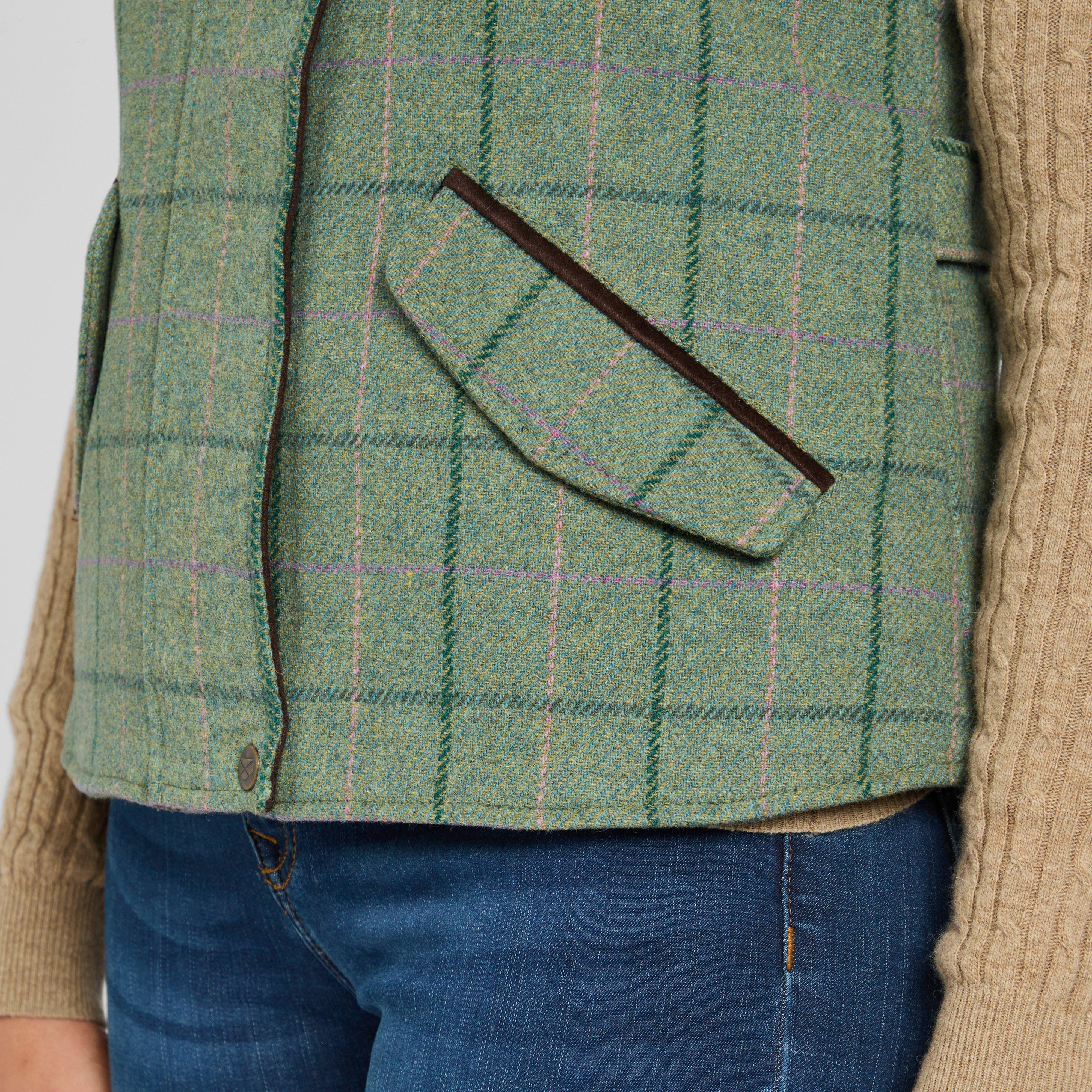 Womens Roslin Technical Tweed Waistcoat Spring Bracken - Image 5