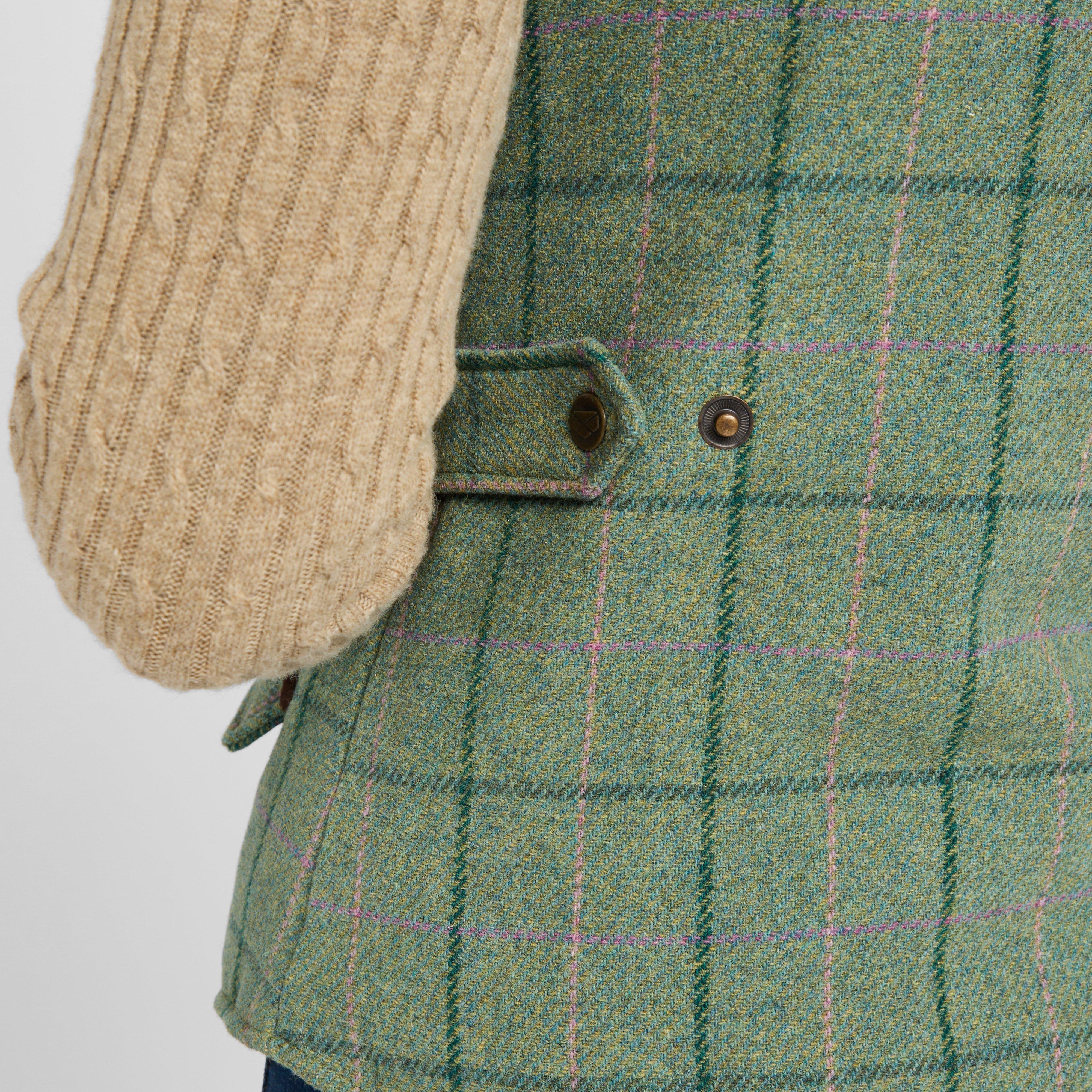 Womens Roslin Technical Tweed Waistcoat Spring Bracken - Image 6