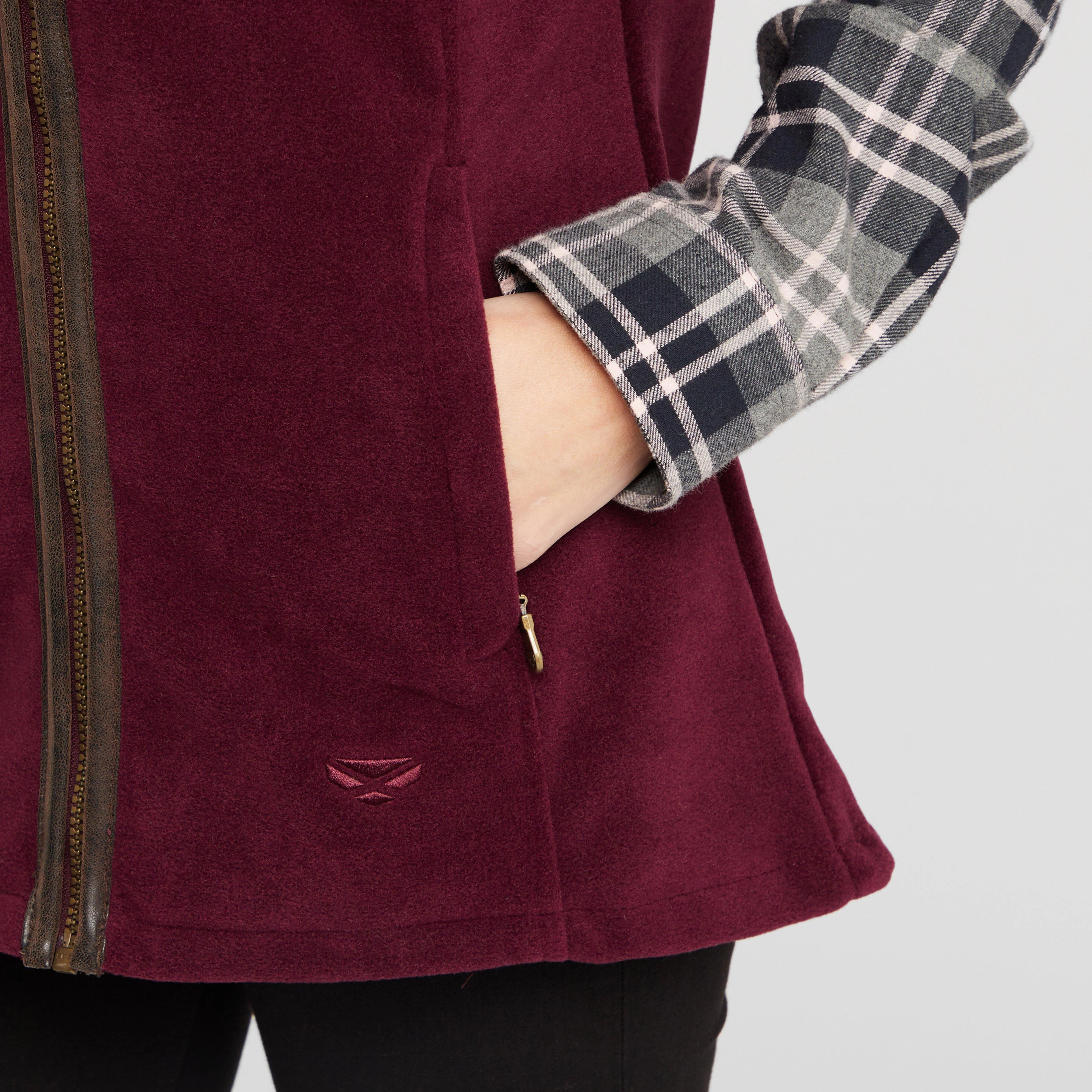 Womens Stenton Fleece Gilet Merlot - Image 6