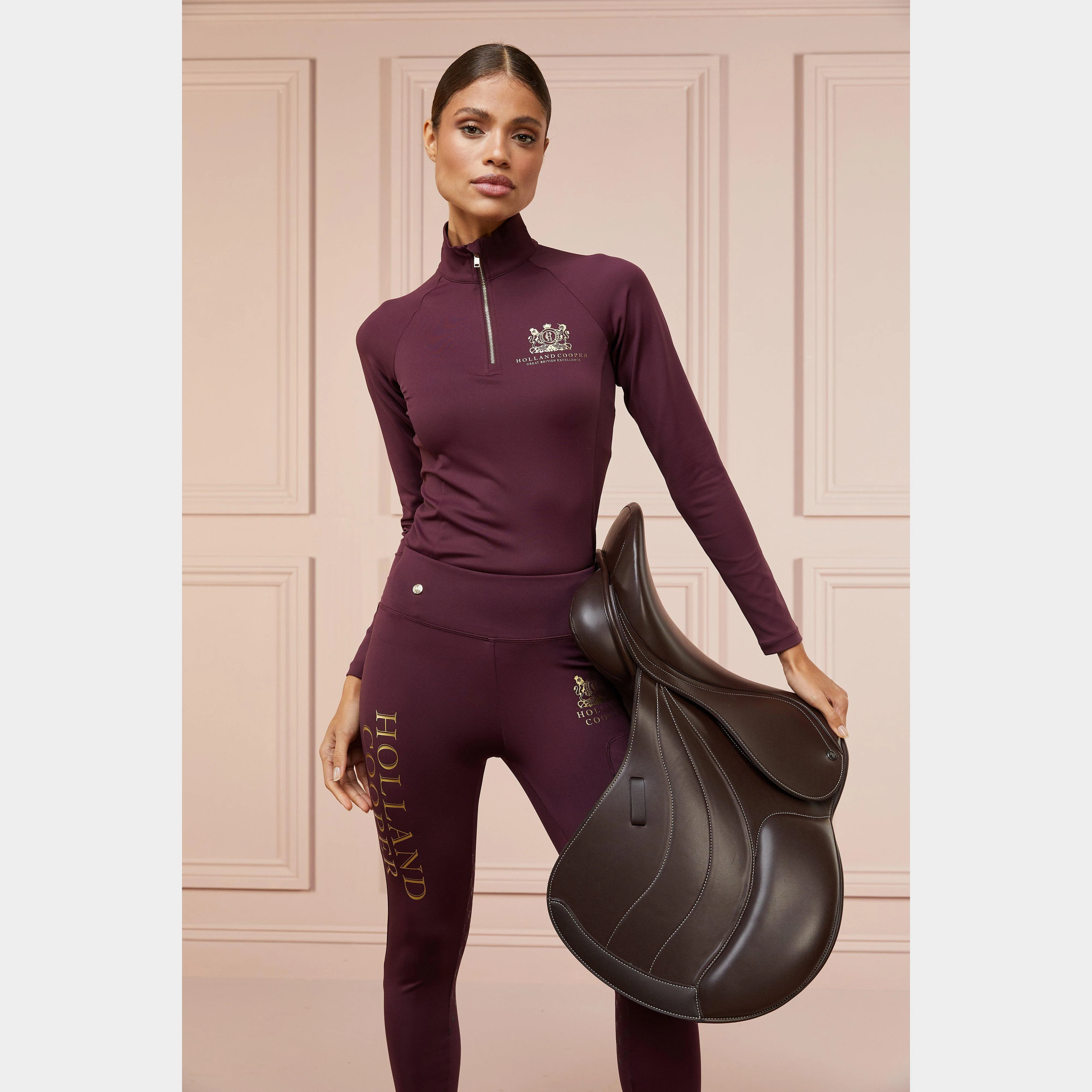 Womens Base Layer Mulberry - Image 9