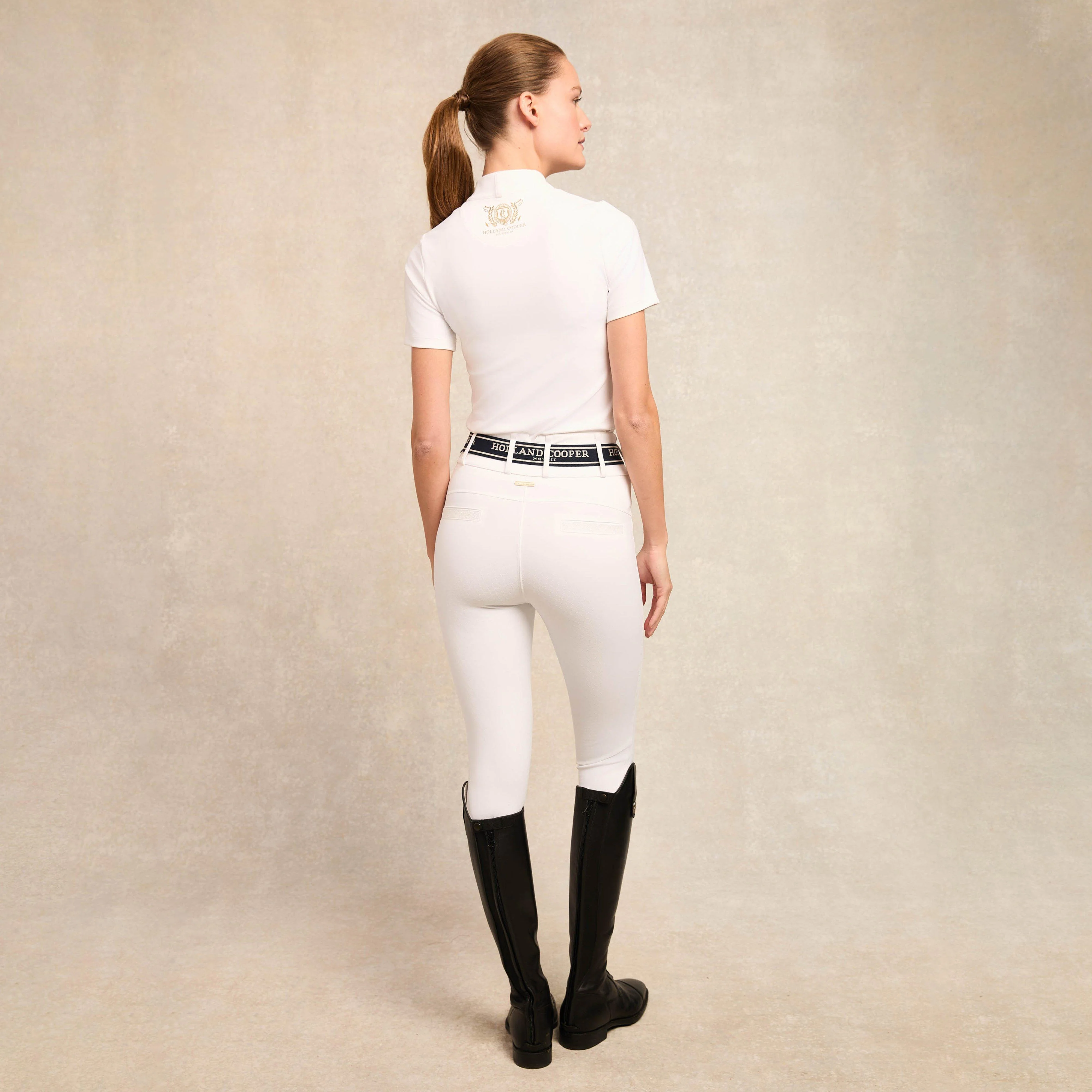 Womens Burghley Short Sleeve Base Layer White - Image 3