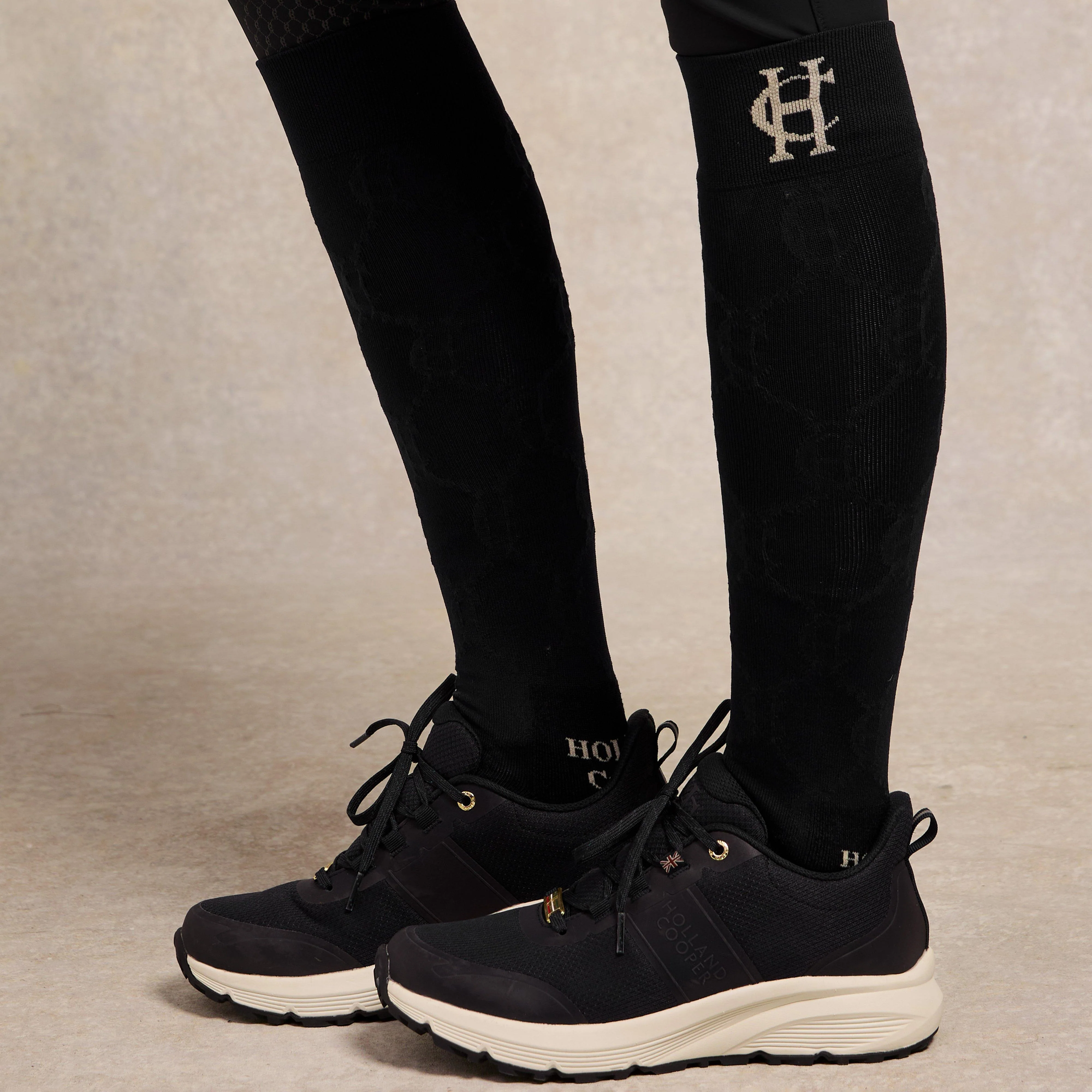 Womens Burghley Waterproof Trainer Black - Image 4