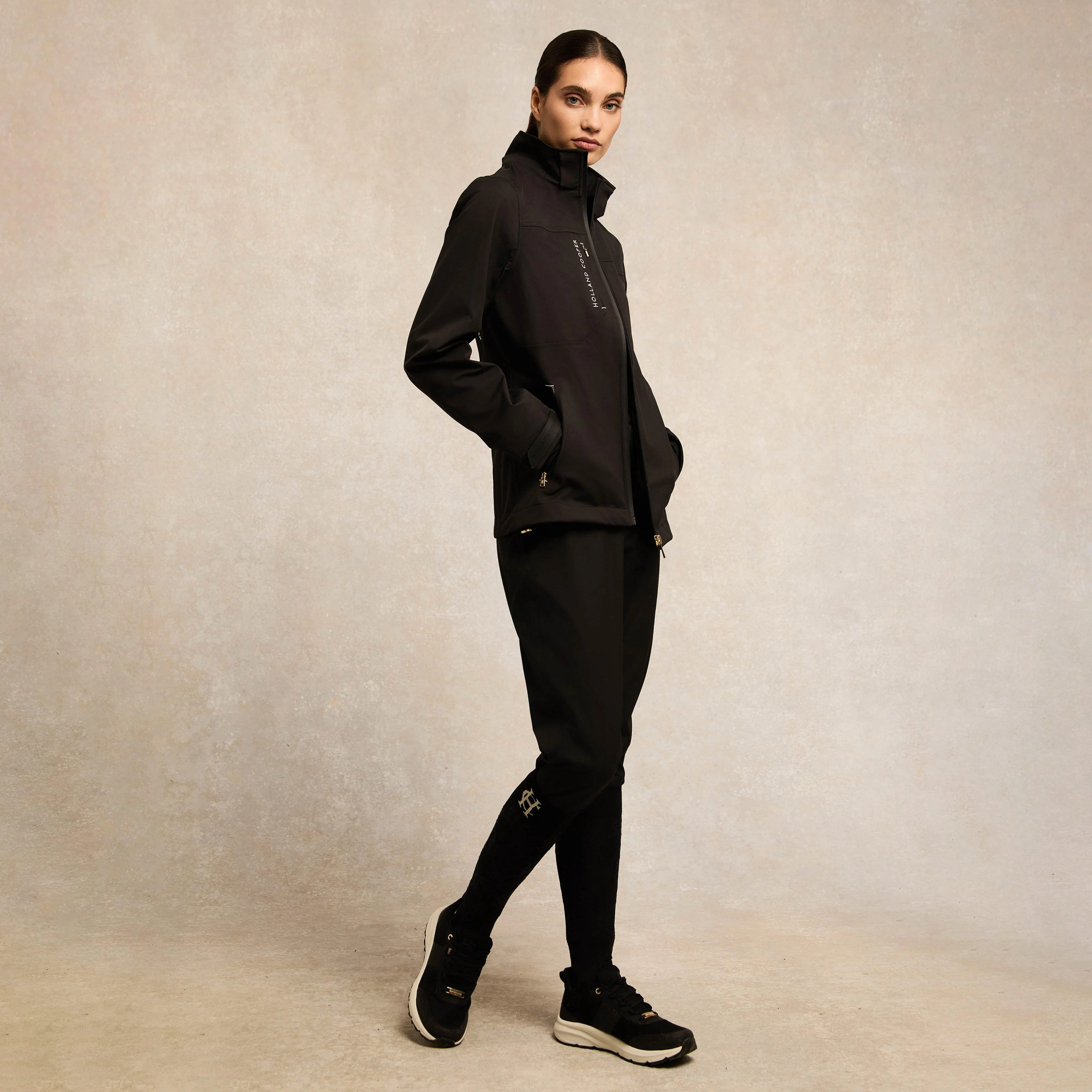 Womens Burghley Waterproof Trainer Black - Image 8