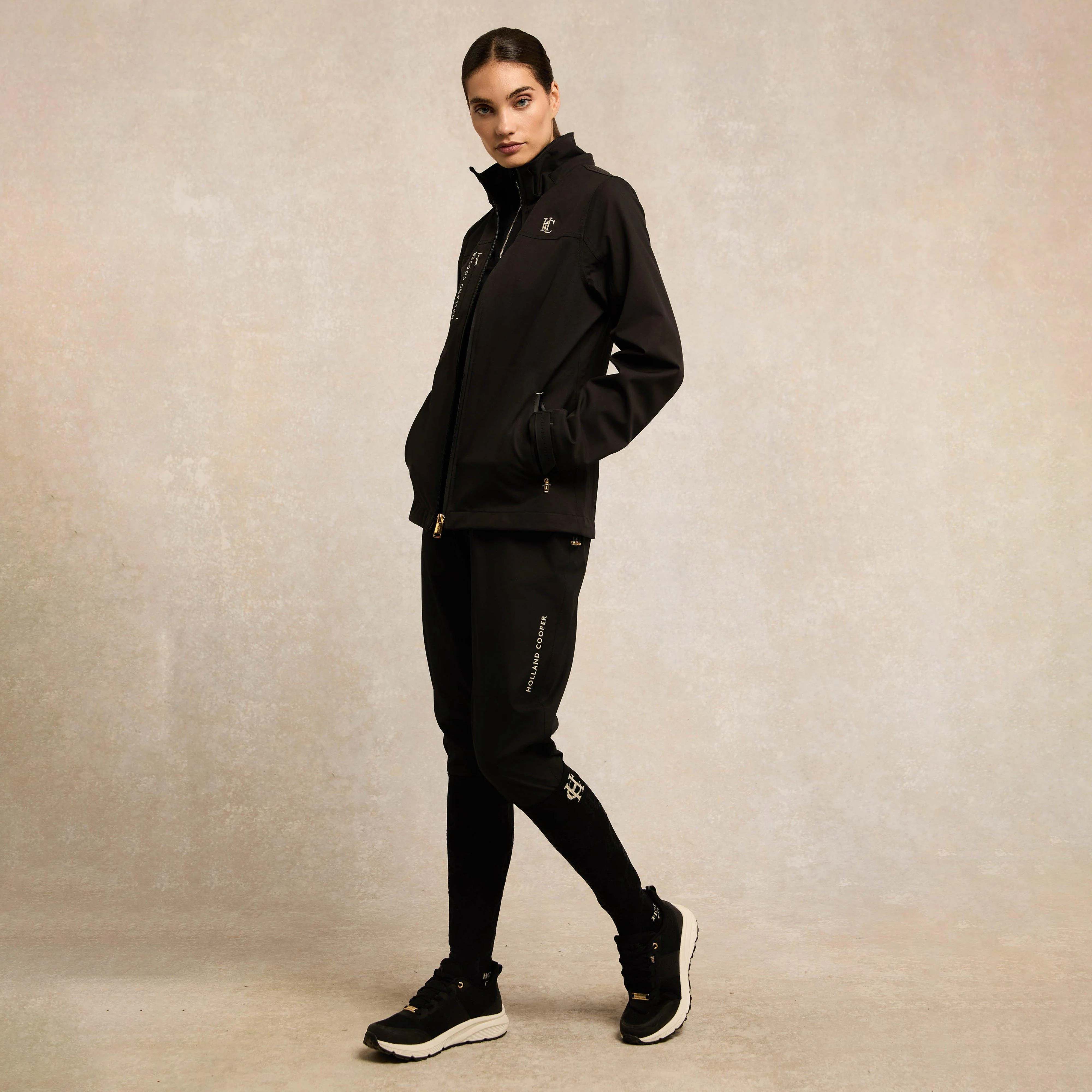 Womens Burghley Waterproof Trainer Black - Image 9