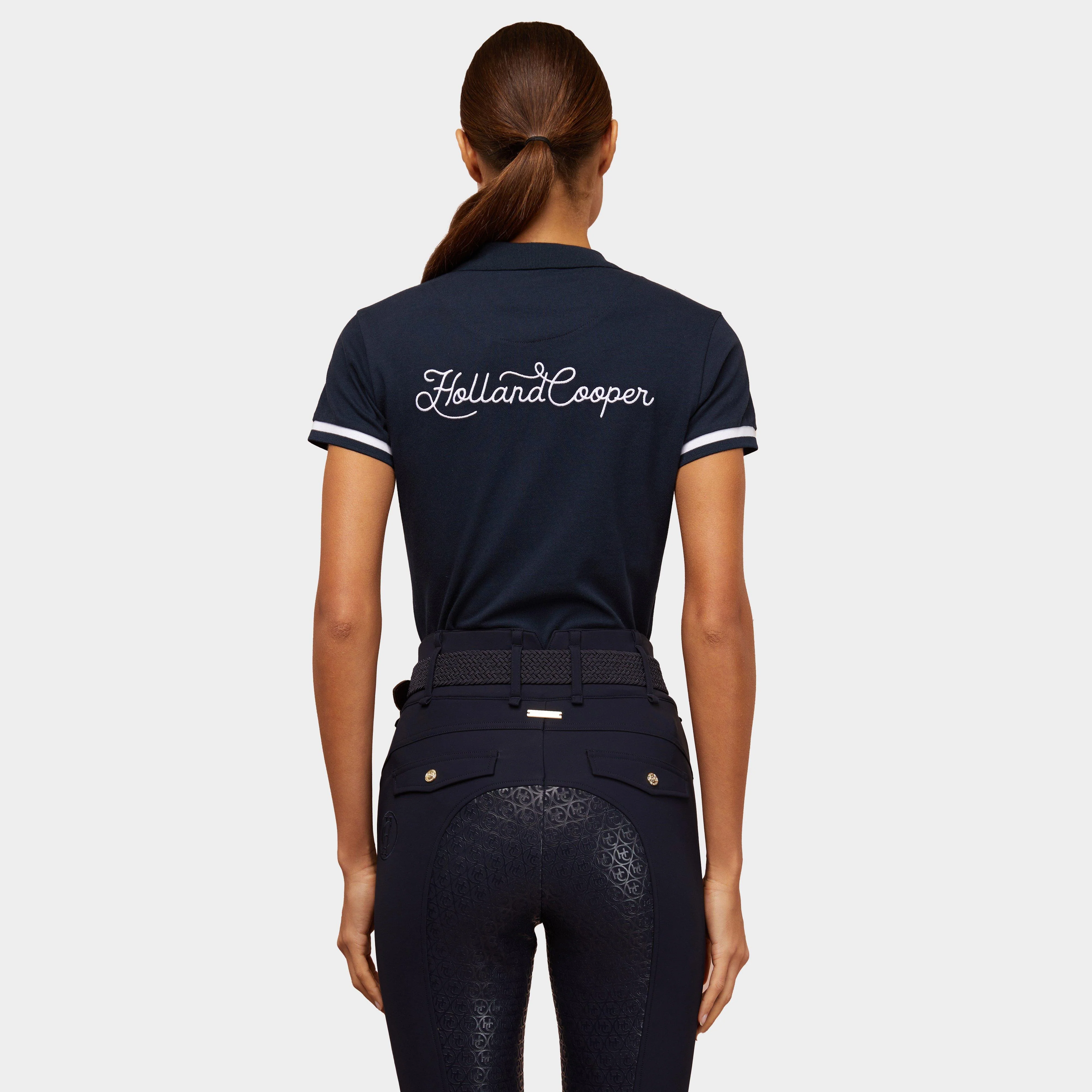 Womens Classic Polo Shirt Ink Navy - Image 2