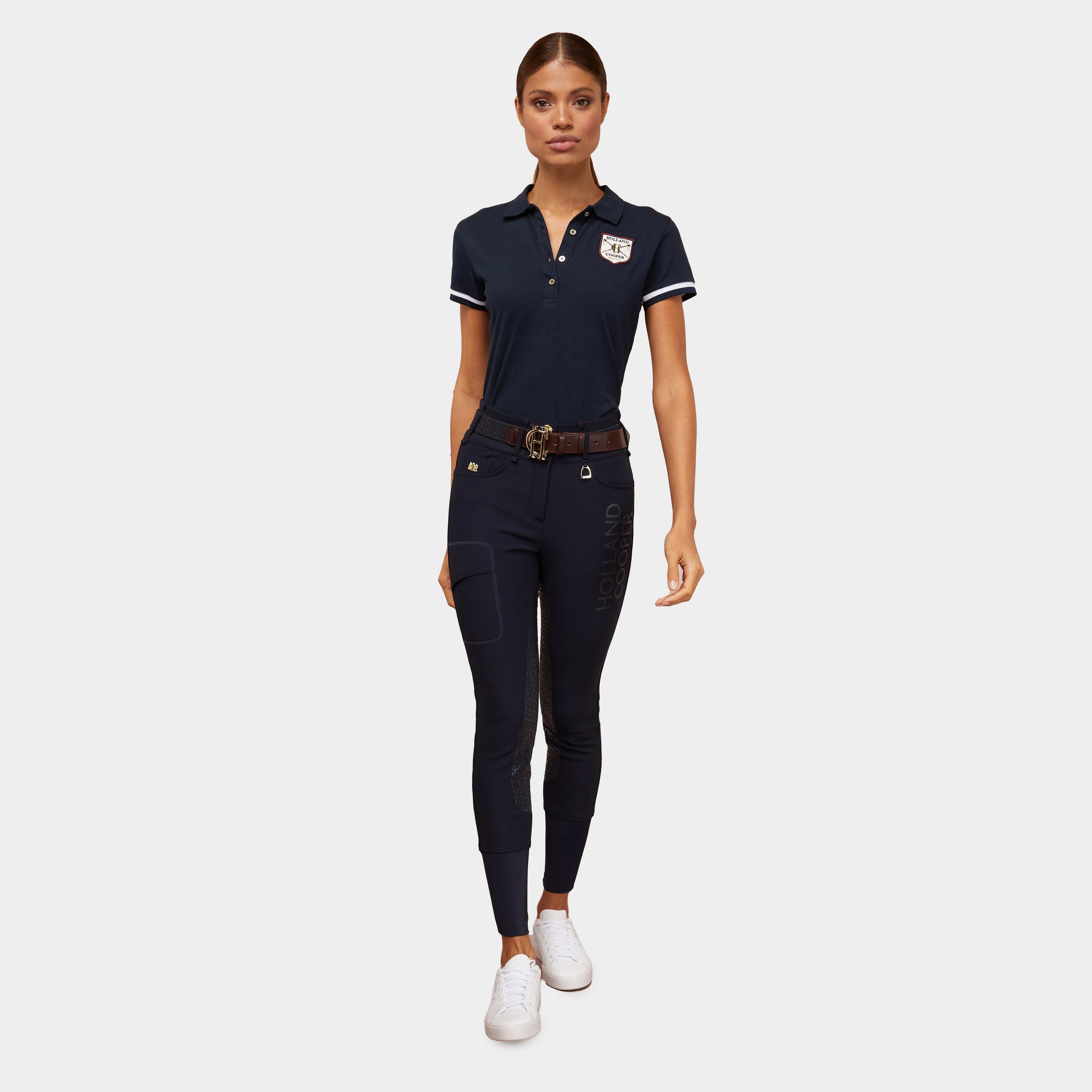 Womens Classic Polo Shirt Ink Navy - Image 4