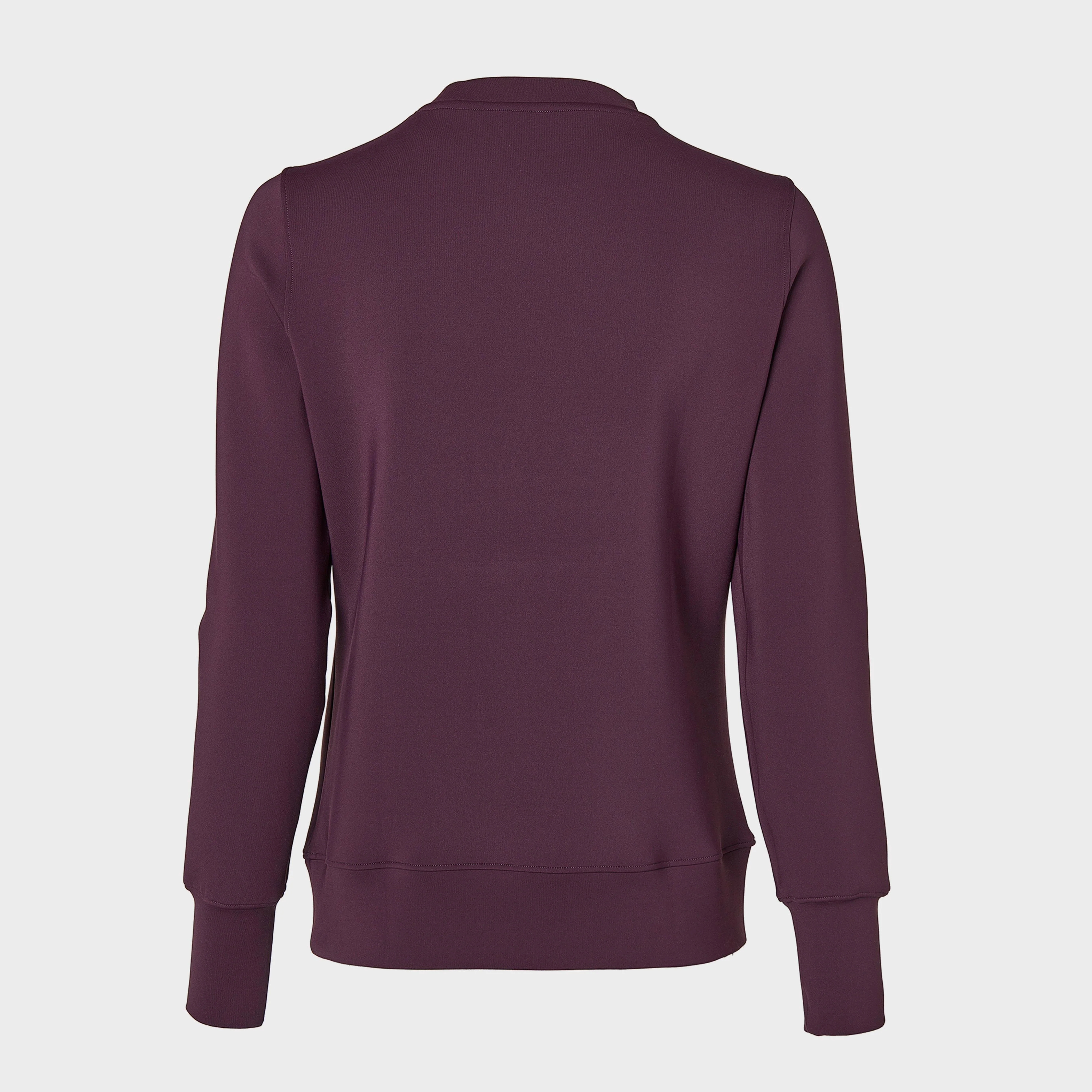 Womens Crystal Crew Neck Sweater Aubergine - Image 5