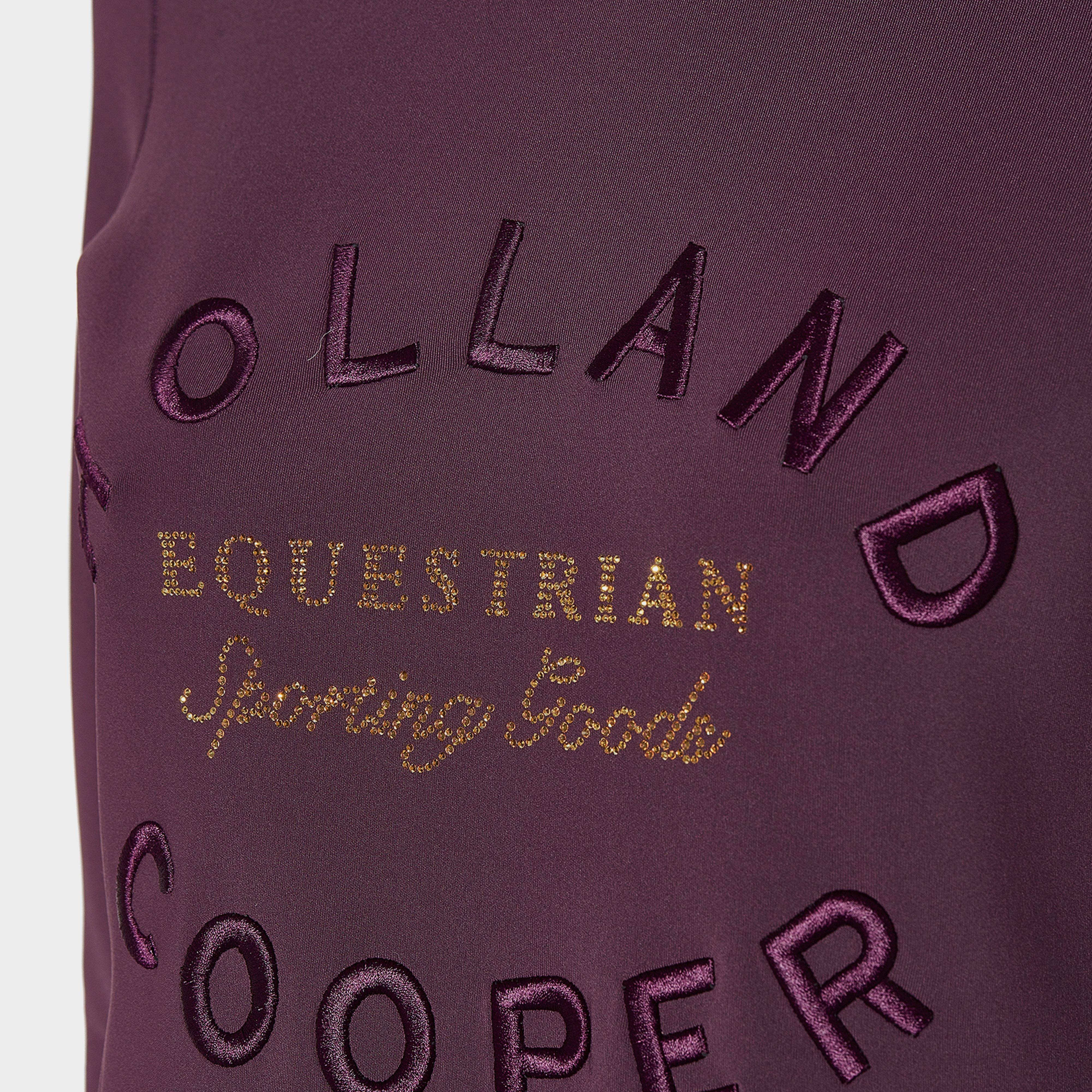 Womens Crystal Crew Neck Sweater Aubergine - Image 6