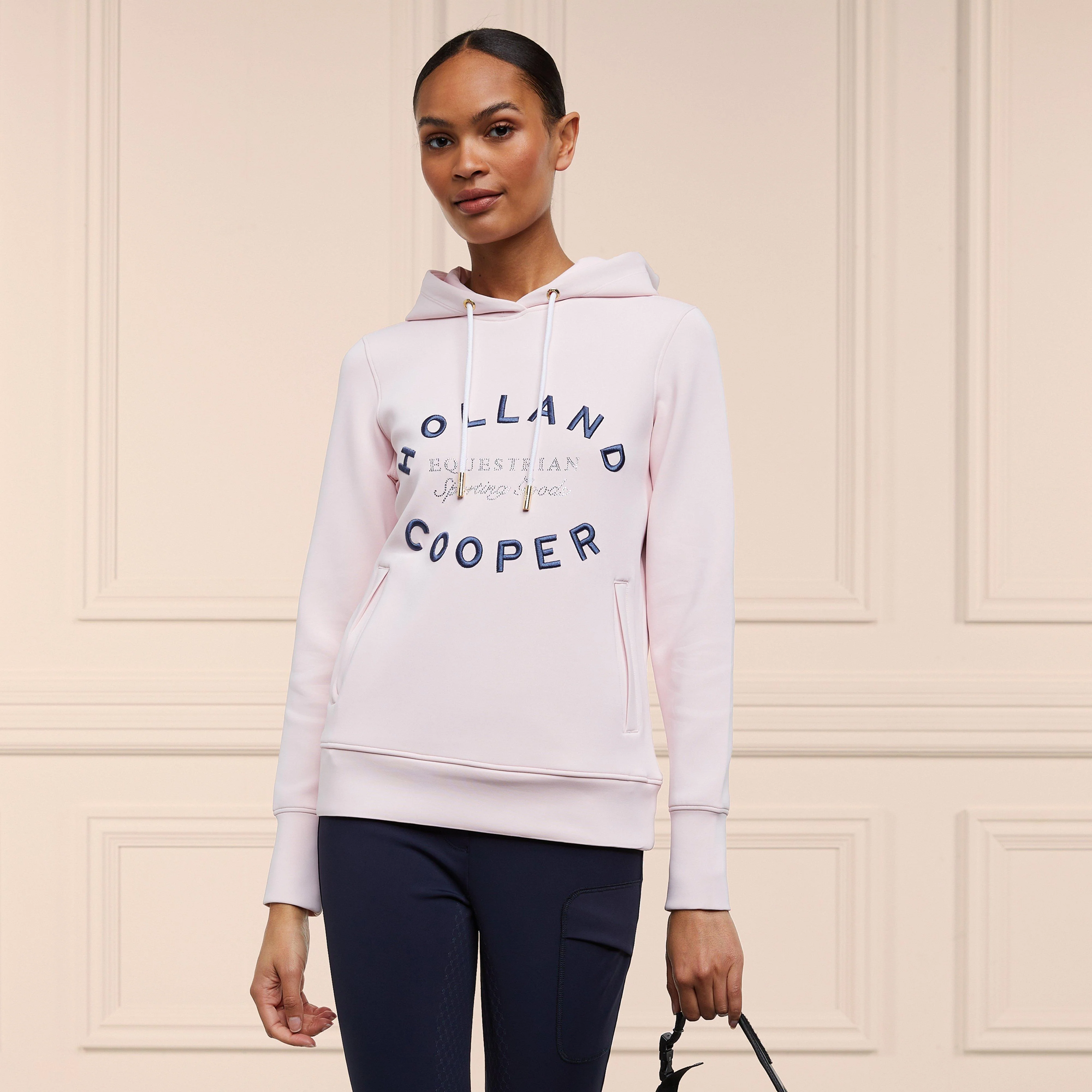 Womens Crystal Hoodie Blush - Image 5