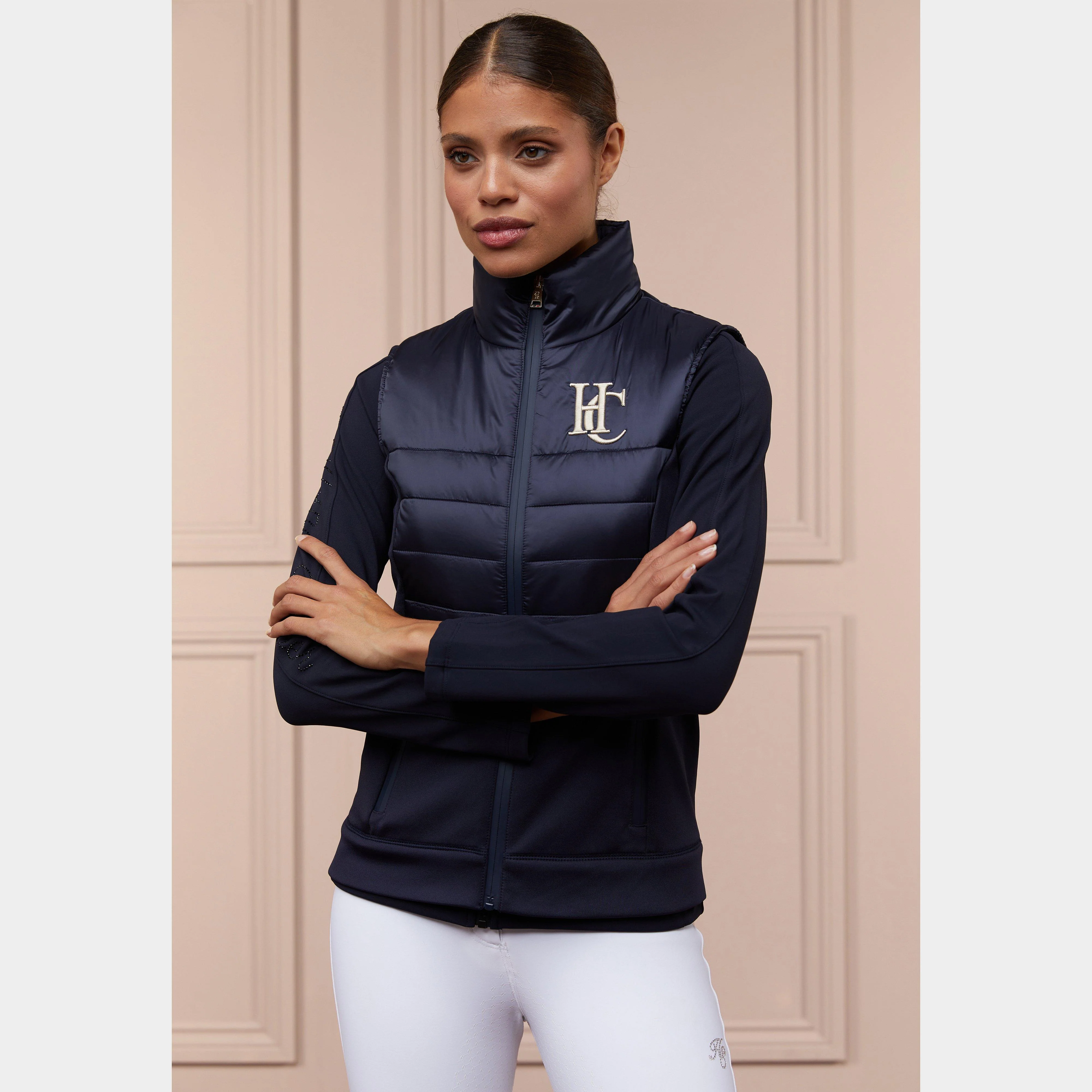 Womens Hybrid Gilet Ink Navy - Image 2