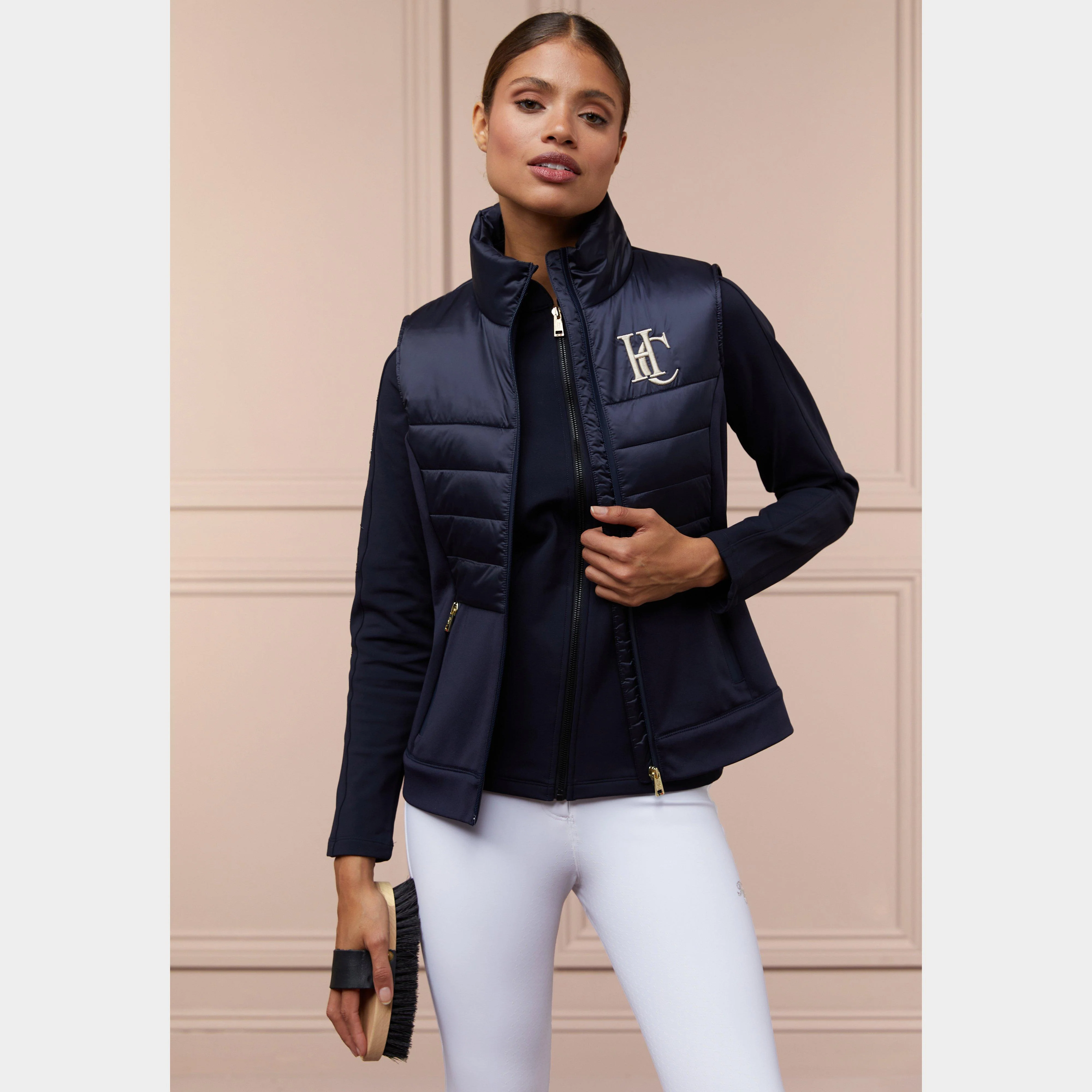 Womens Hybrid Gilet Ink Navy - Image 4