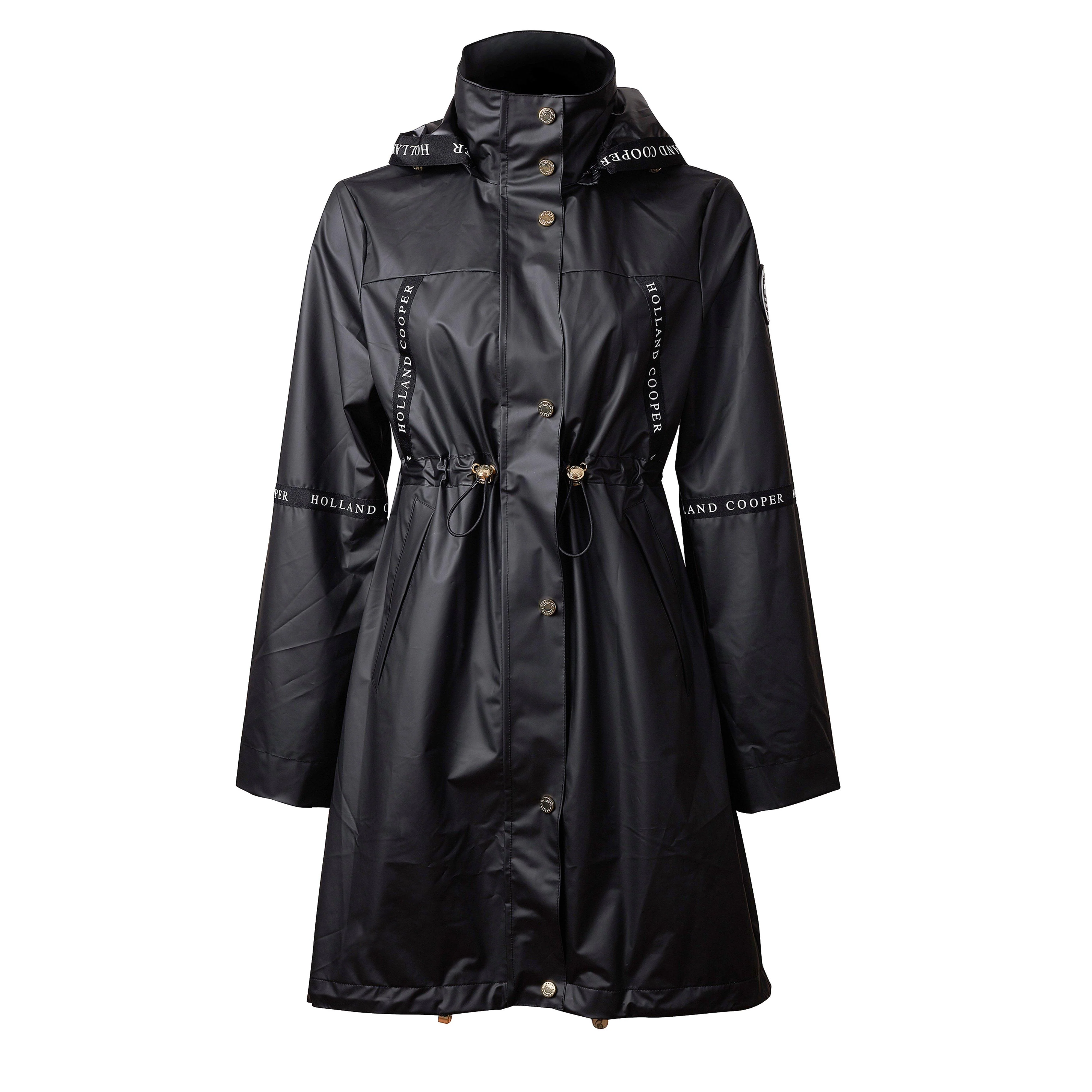 Womens Raincoat Matte Black - Image 11