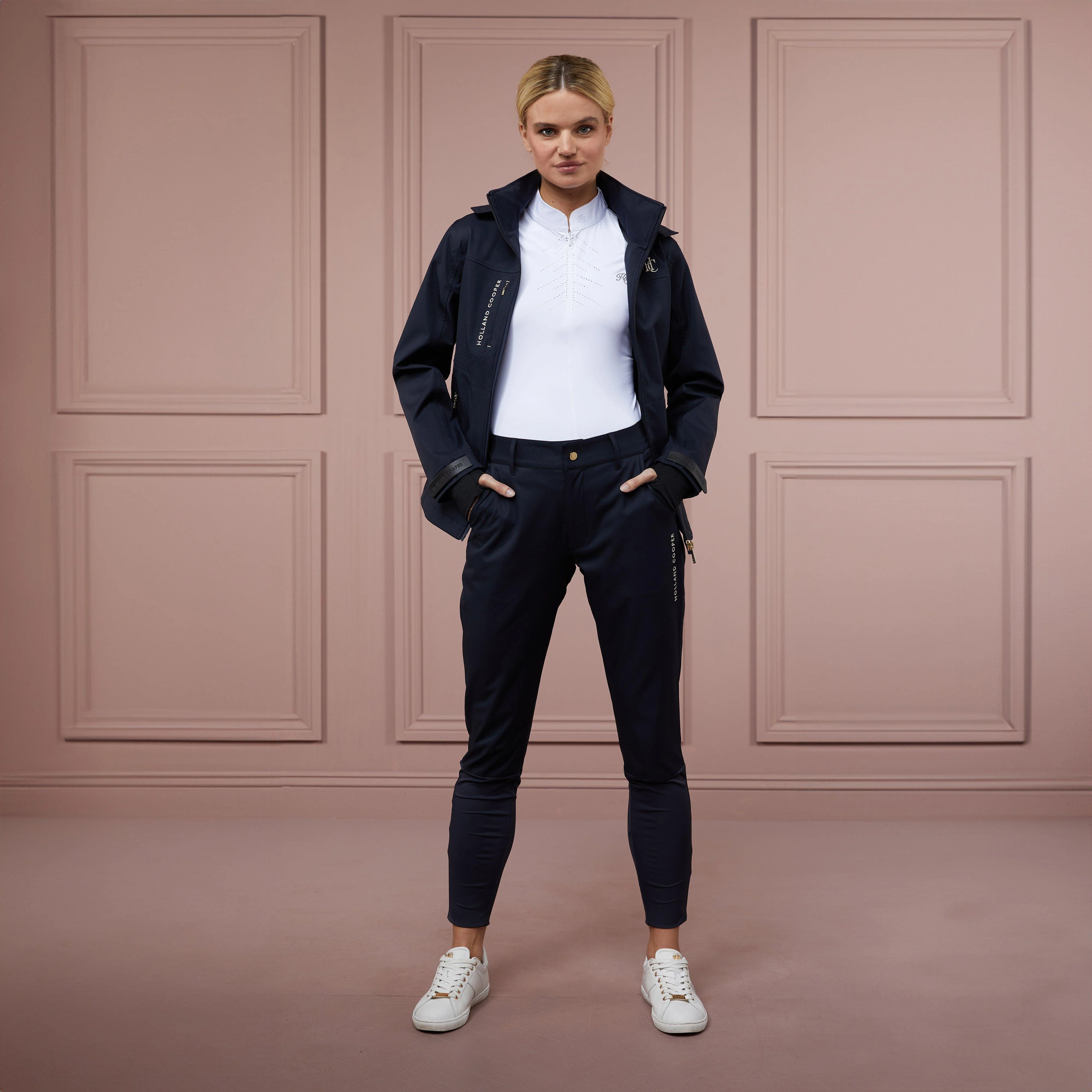 Womens Riding Shell Trousers Ink Navy - Image 9