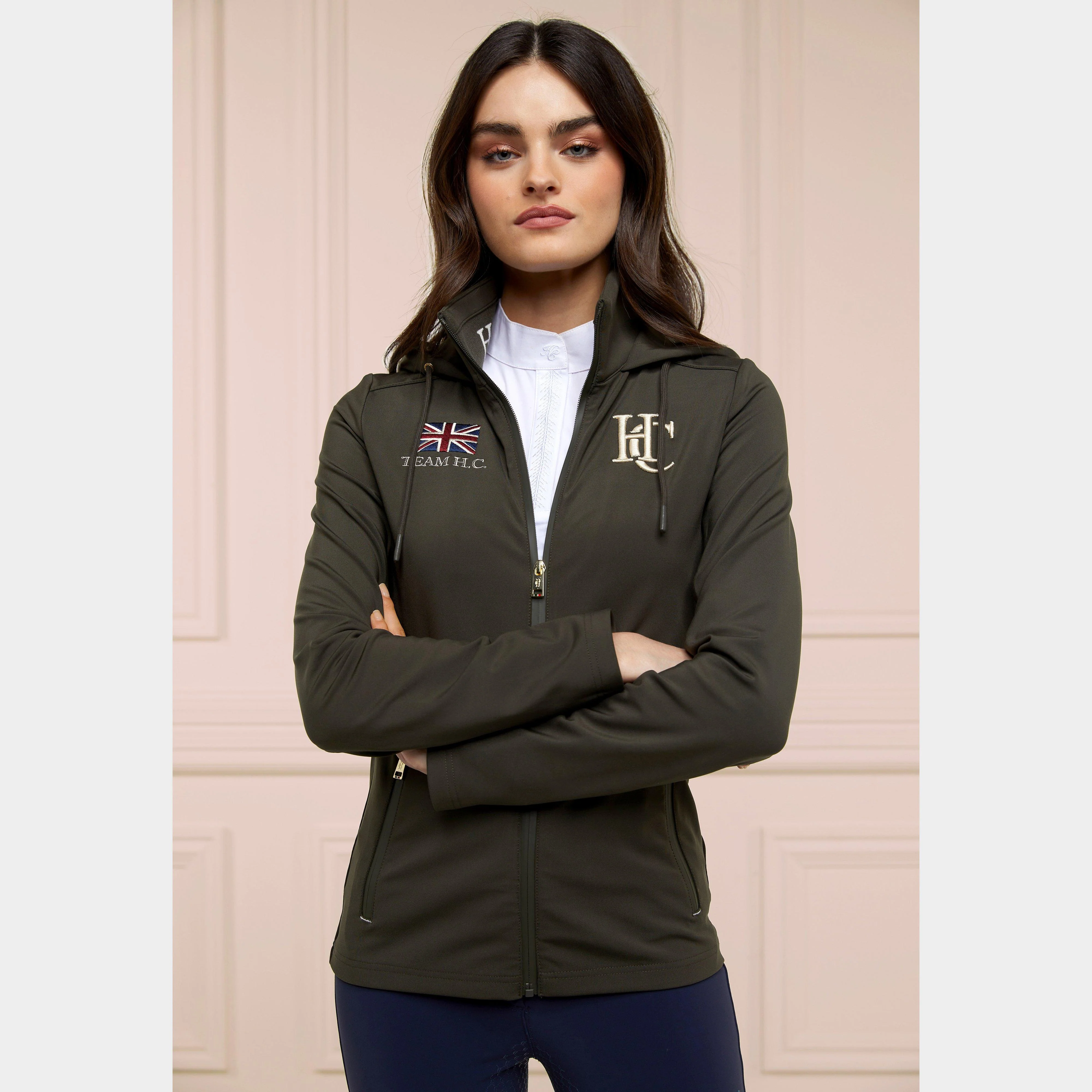Womens Rocana Softshell Jacket Heritage Khaki - Image 9