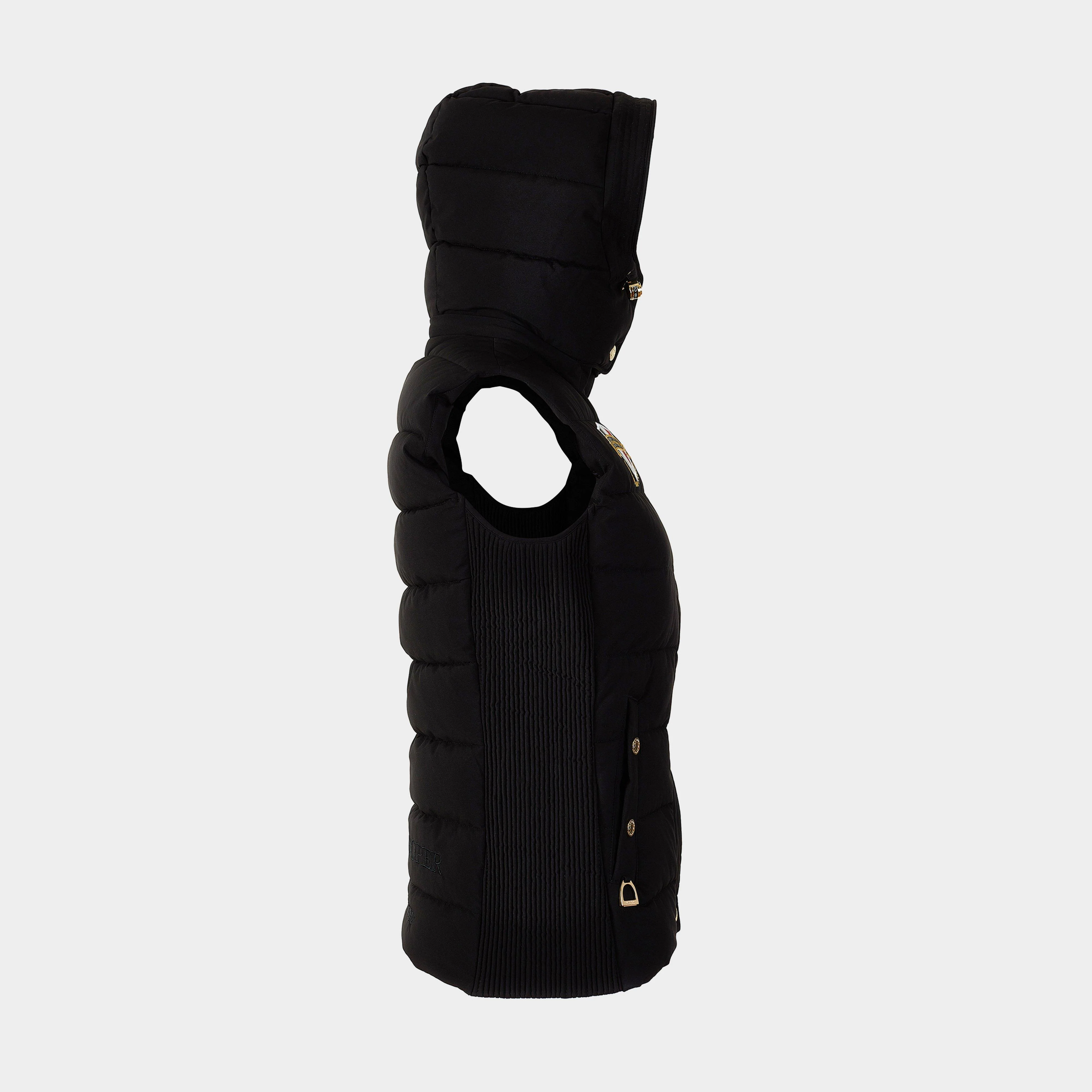 Womens Team Gilet Black - Image 3
