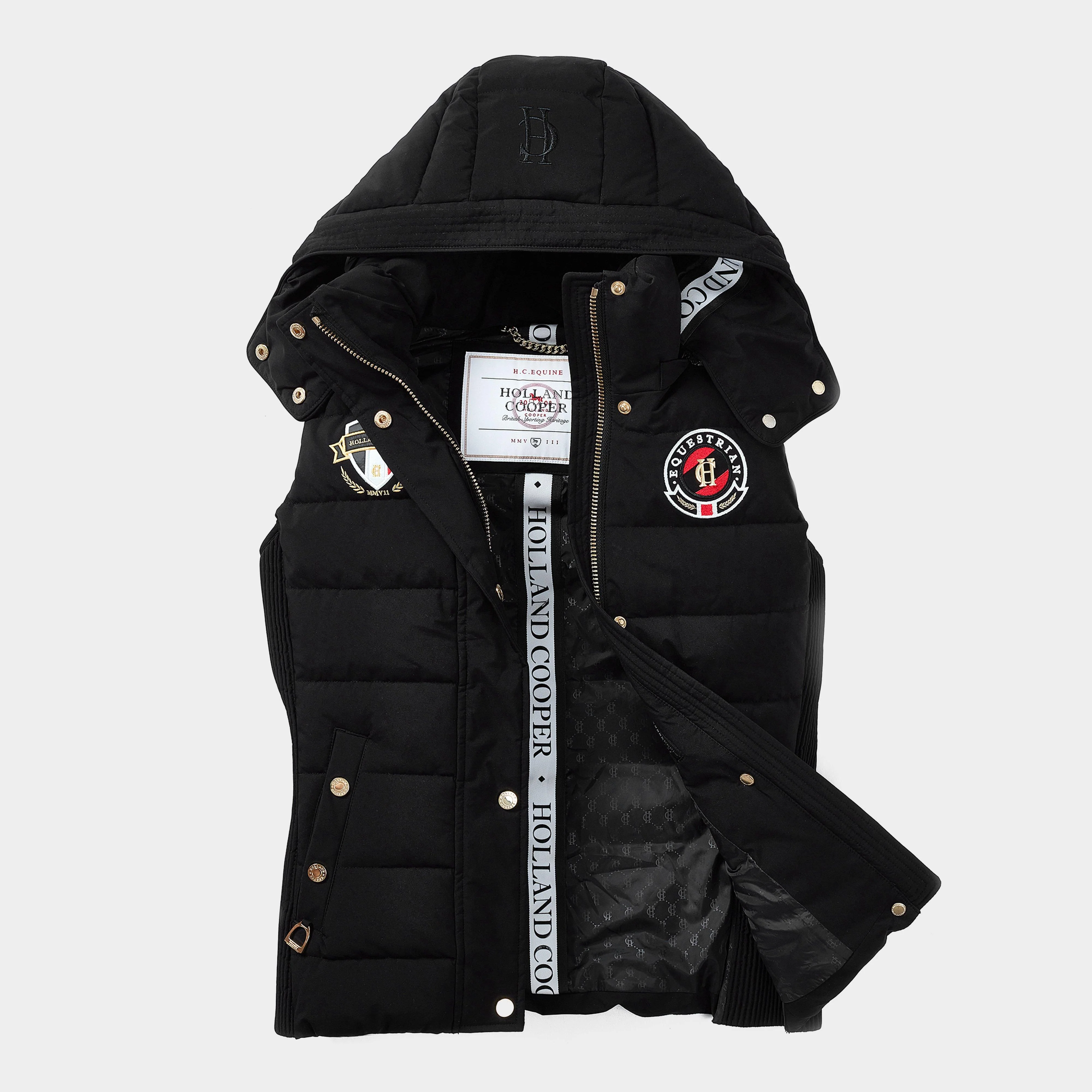 Womens Team Gilet Black - Image 4