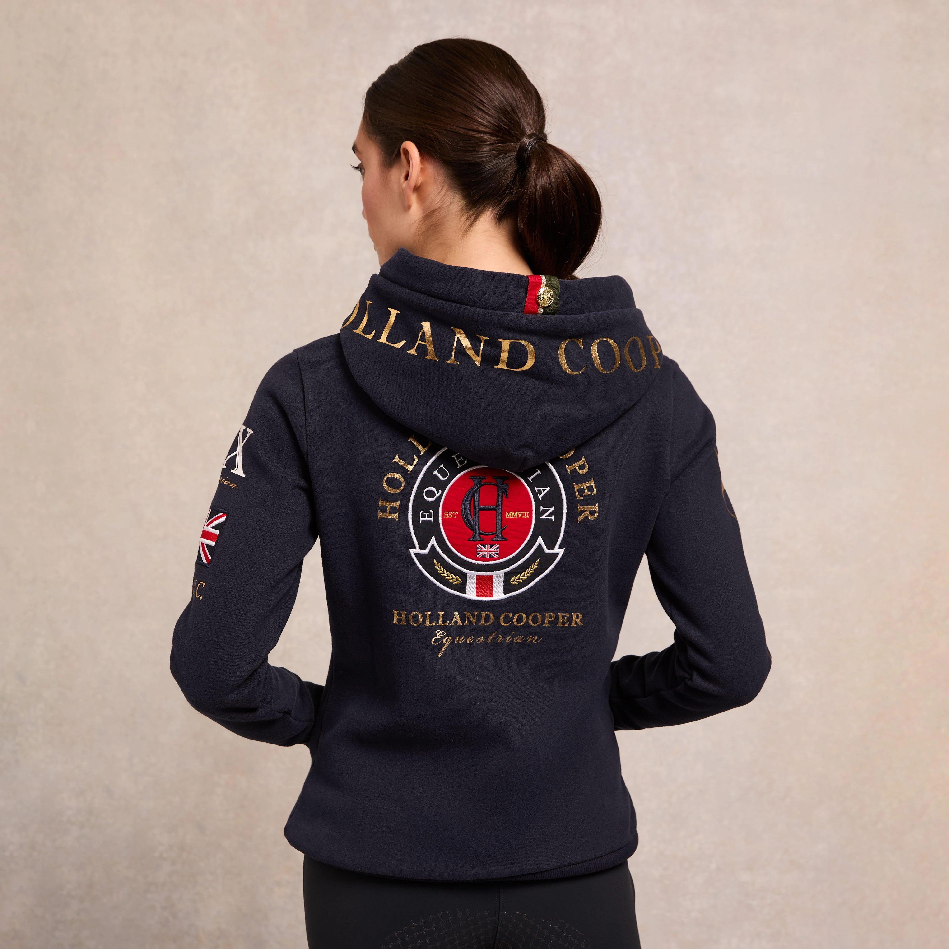 Womens Team Hoodie Pull On Ink Navy - Image 3