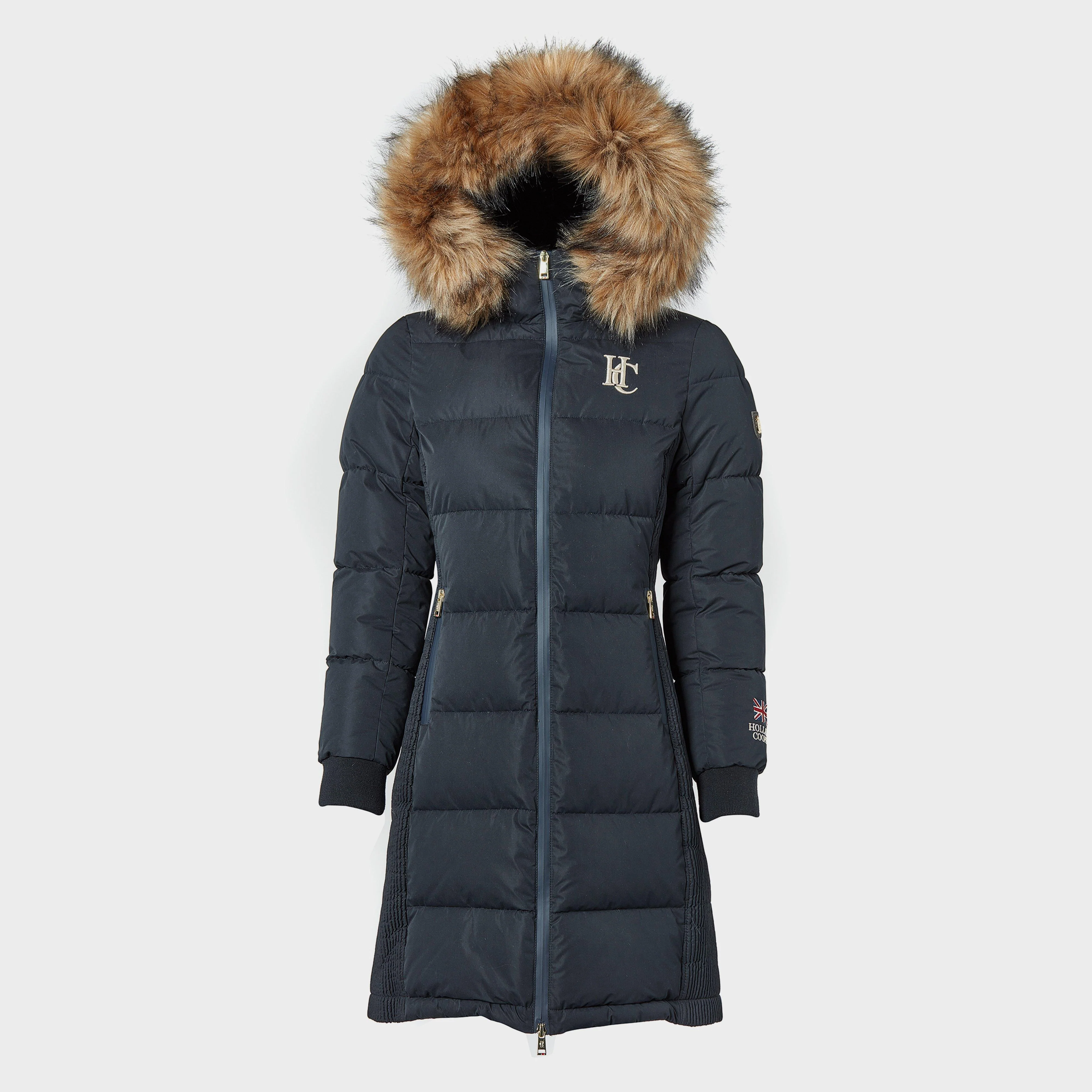 Womens Team Padded Coat Ink Navy - Image 3