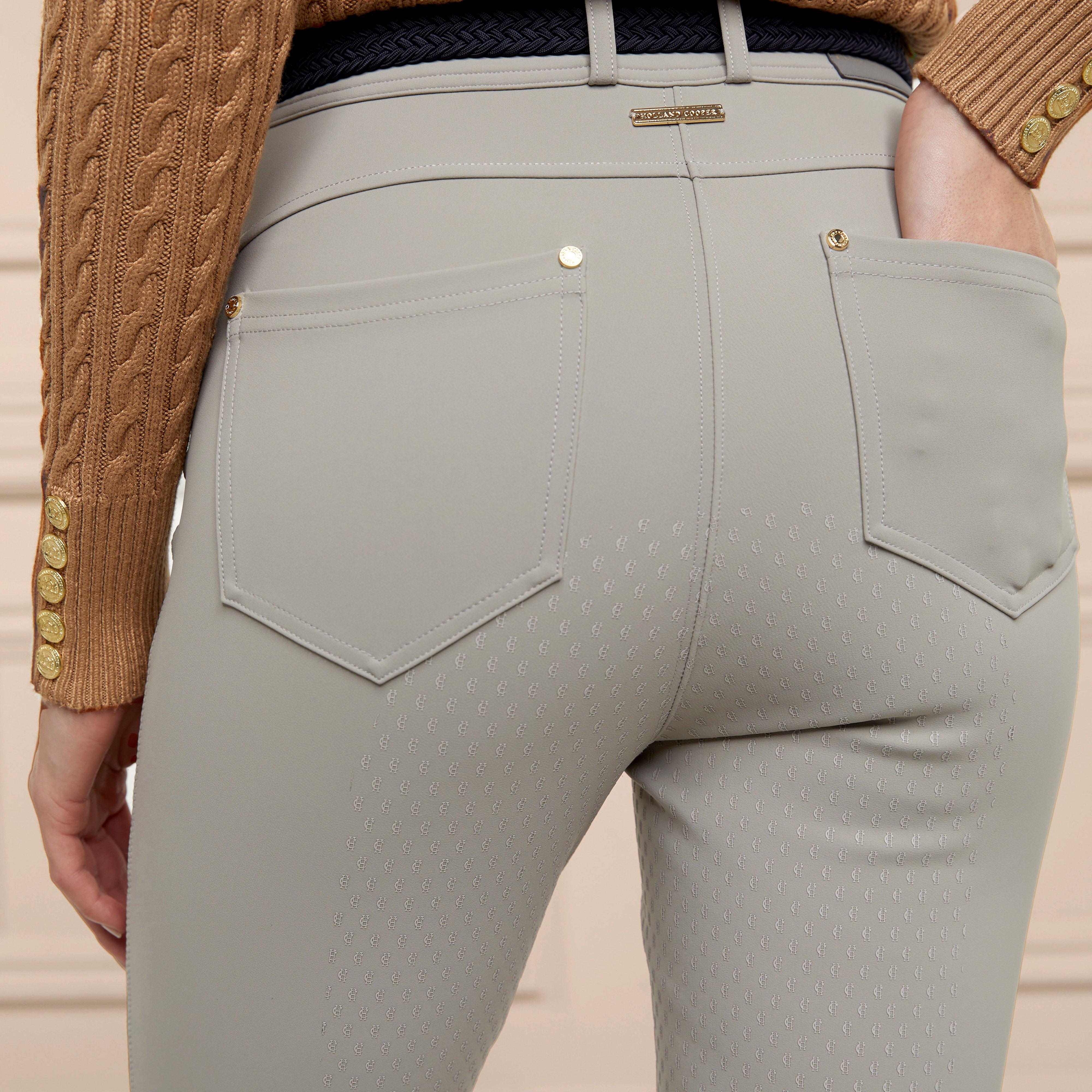 Womens Windsor Breeches Soft Grey - Image 7