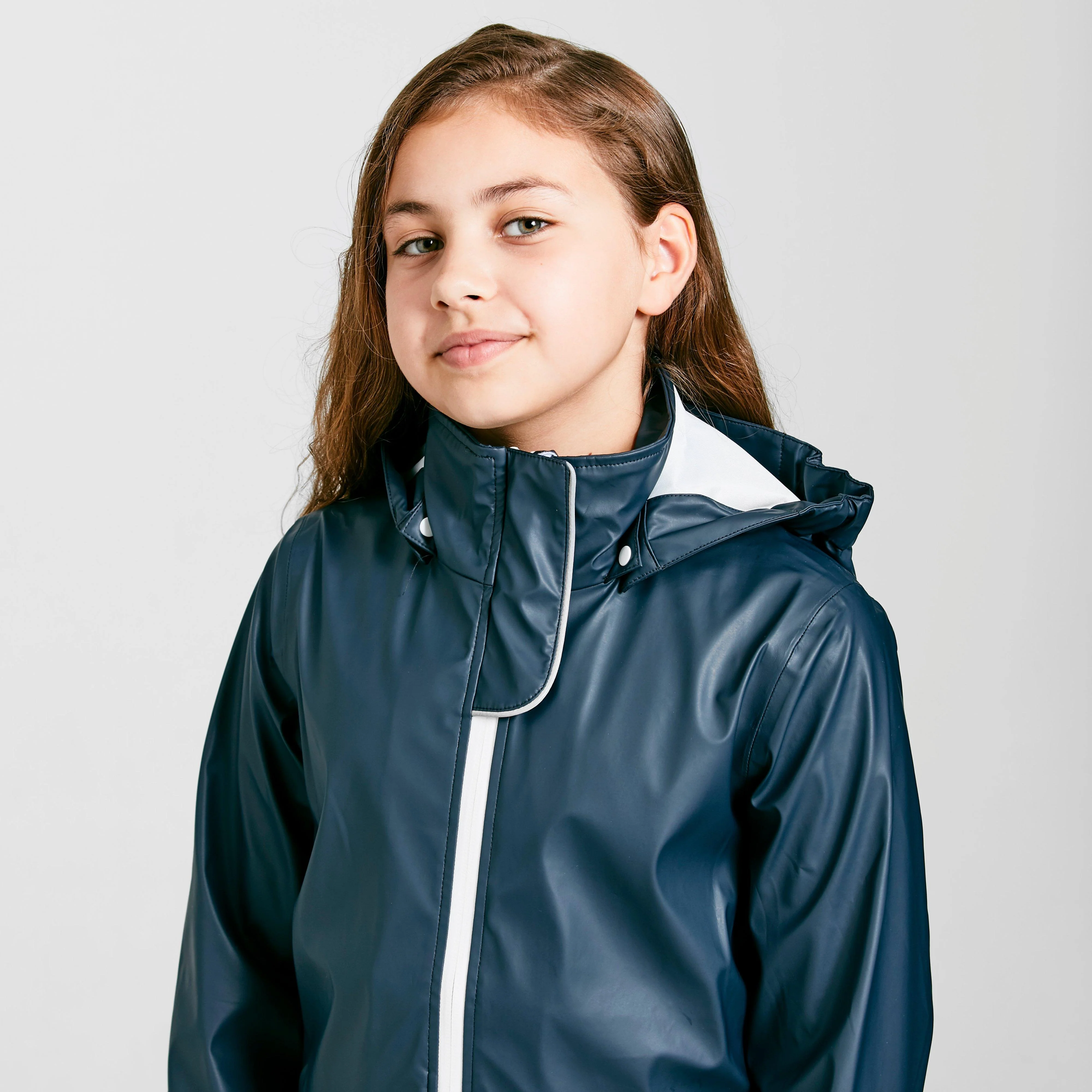 Kids Rain Jacket Navy - Image 4