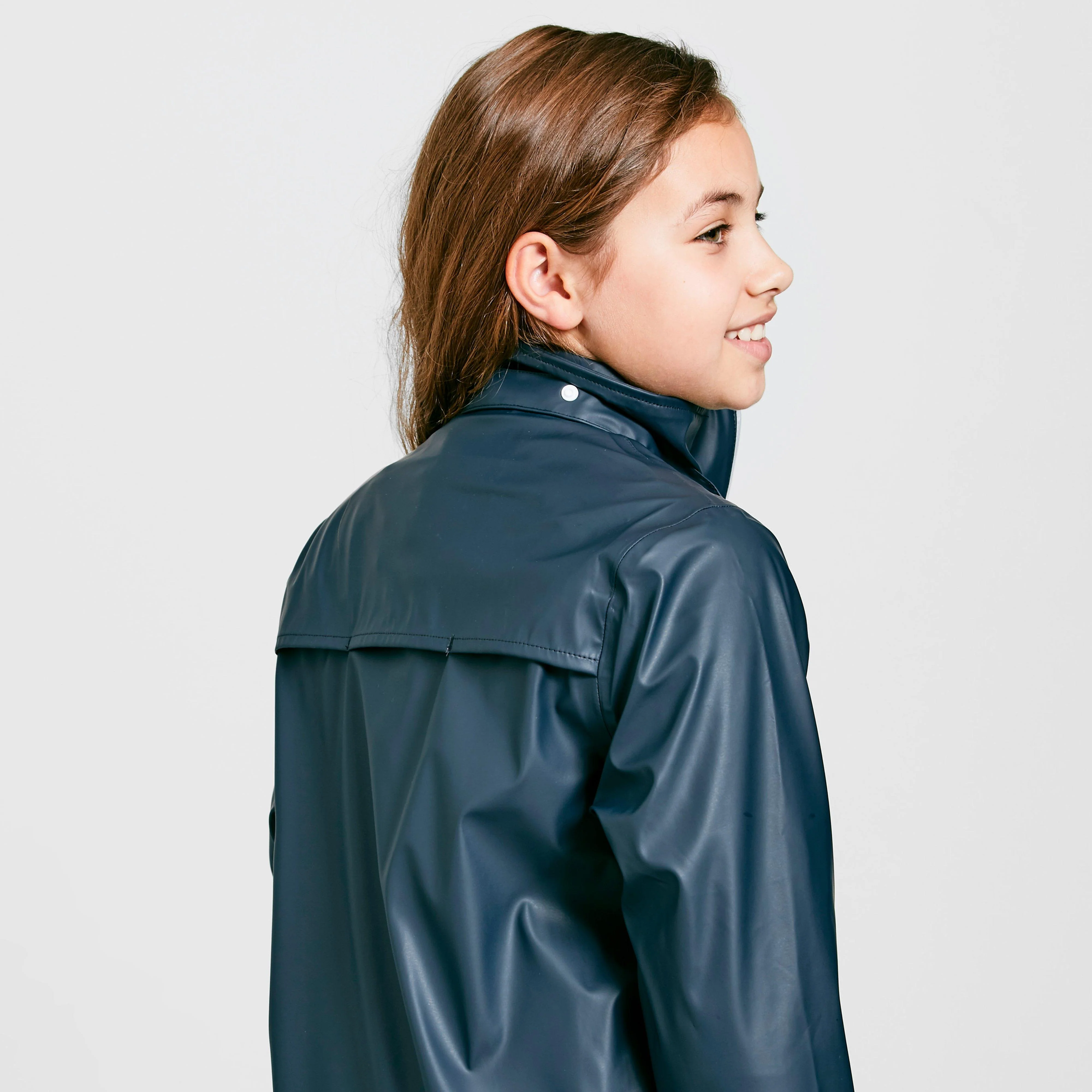 Kids Rain Jacket Navy - Image 7