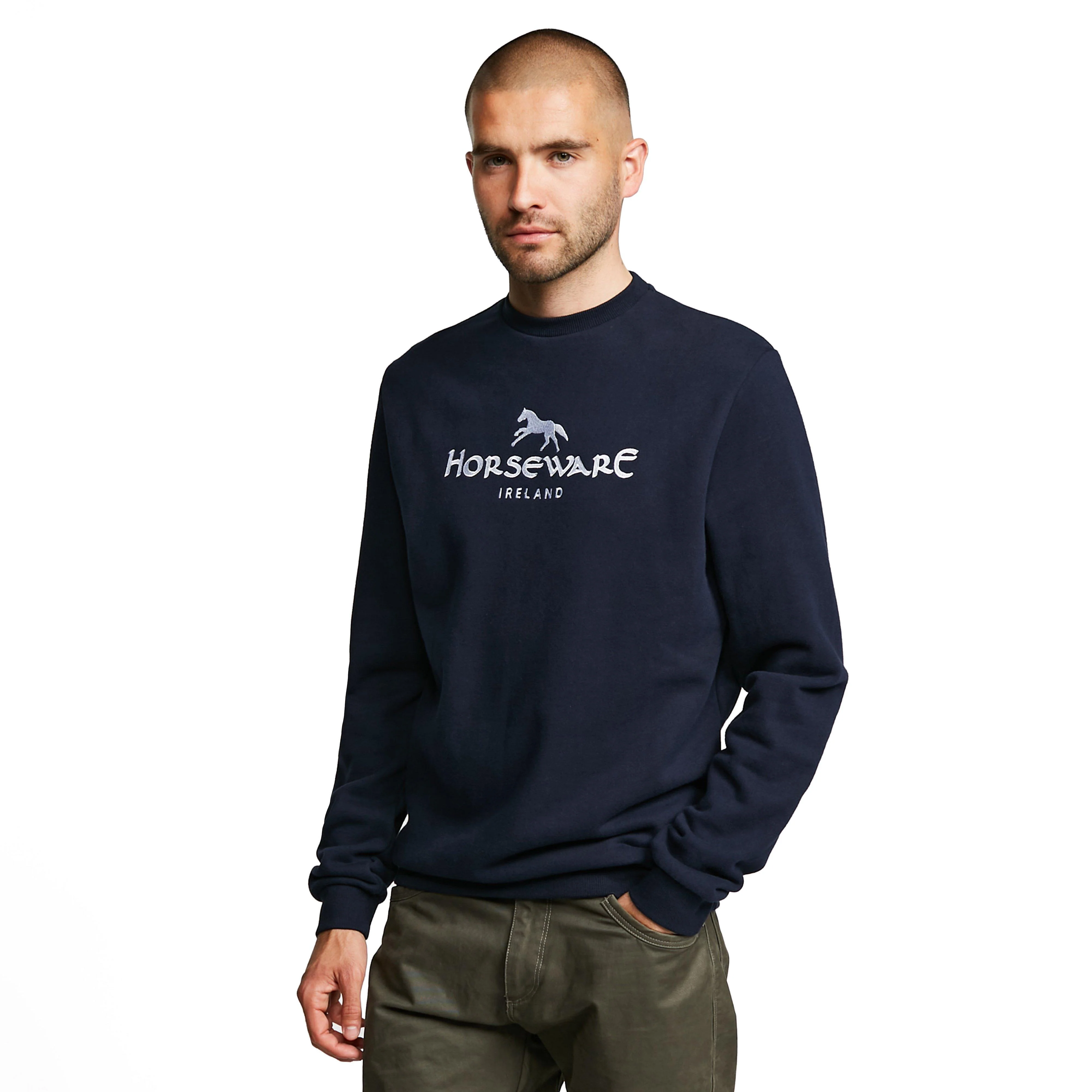 Unisex Signature Cotton Crew Sweatshirt Navy - Image 6