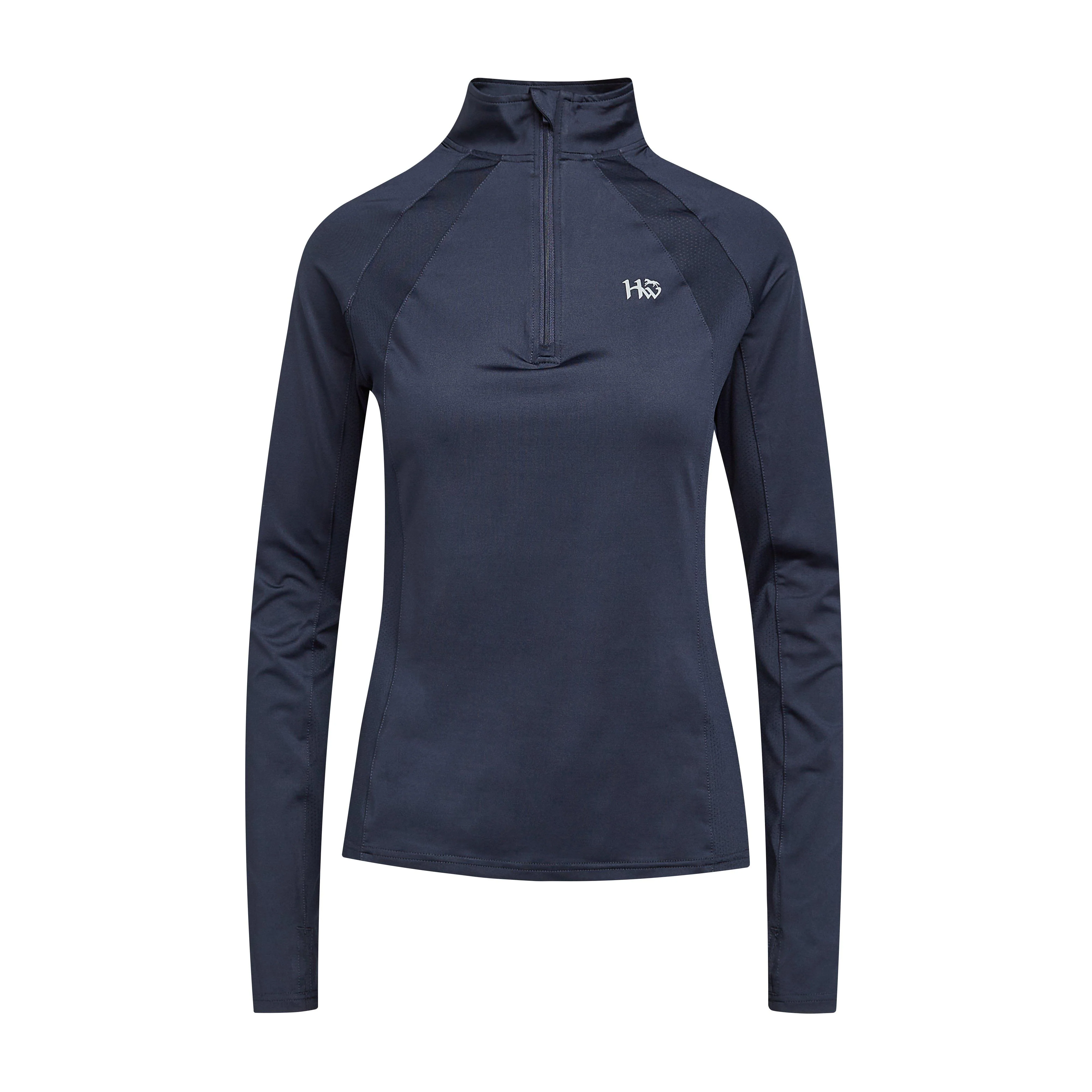Womens Aveen Technical Long Sleeve Top Navy - Image 6