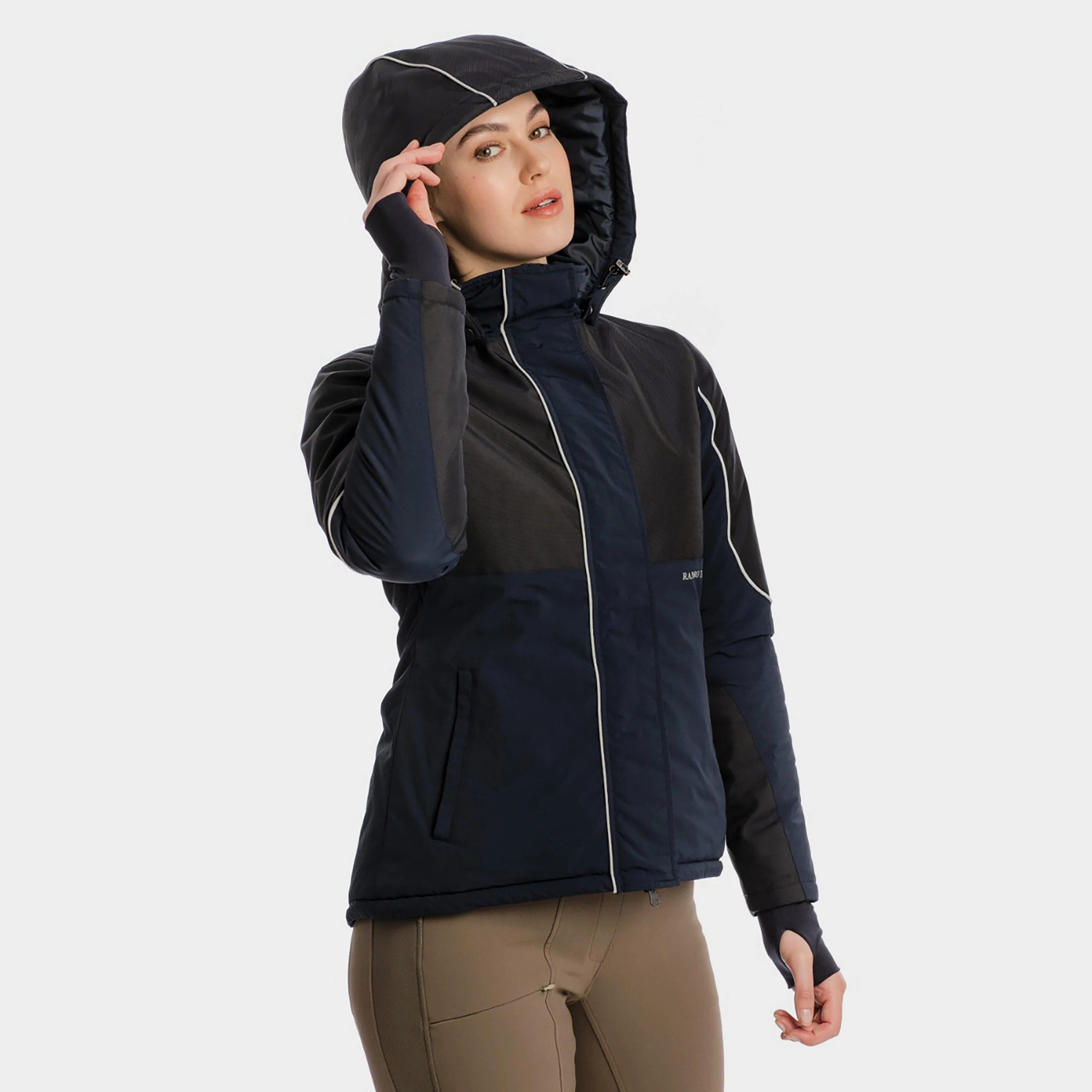 Womens Duratech Jacket Navy - Image 4
