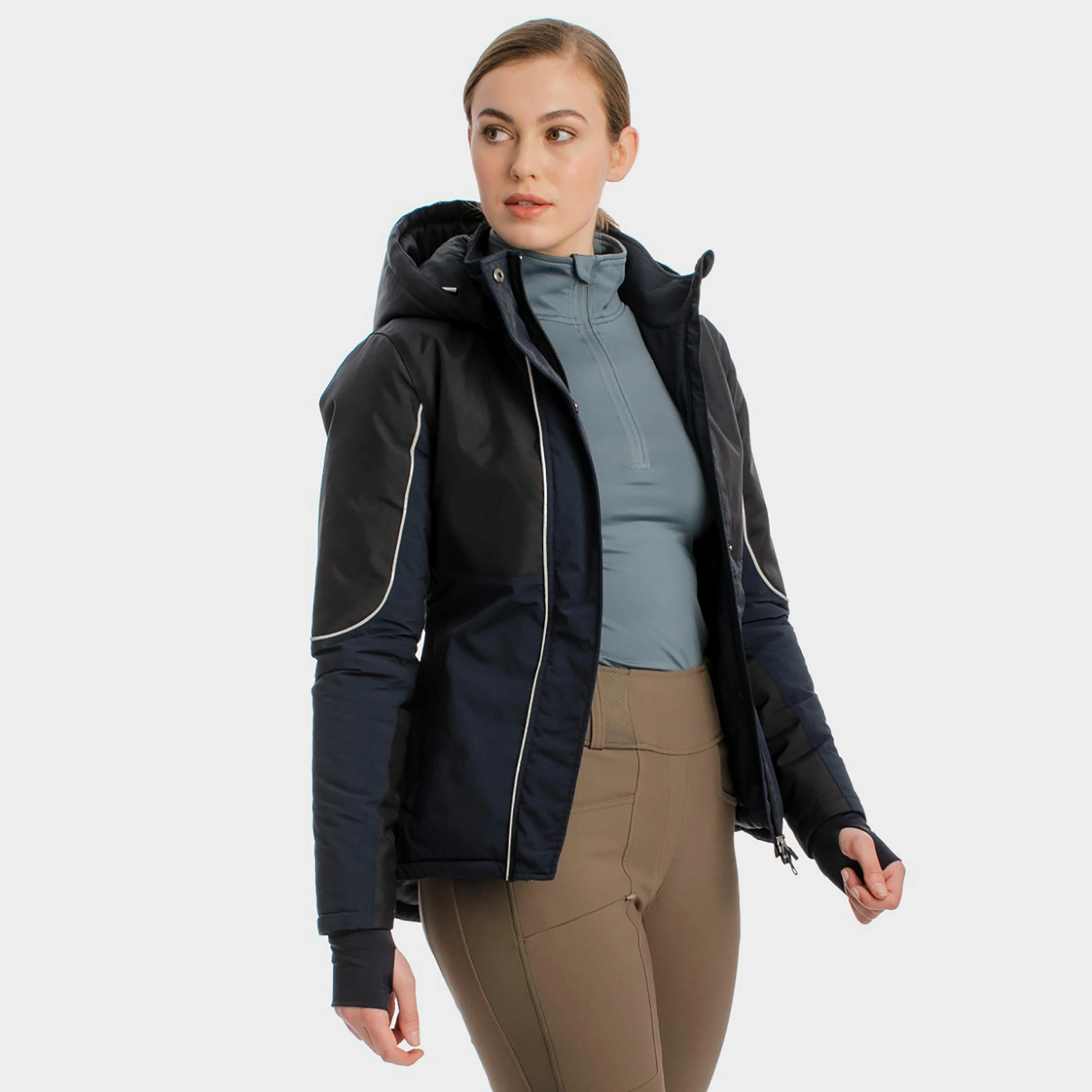 Womens Duratech Jacket Navy - Image 9