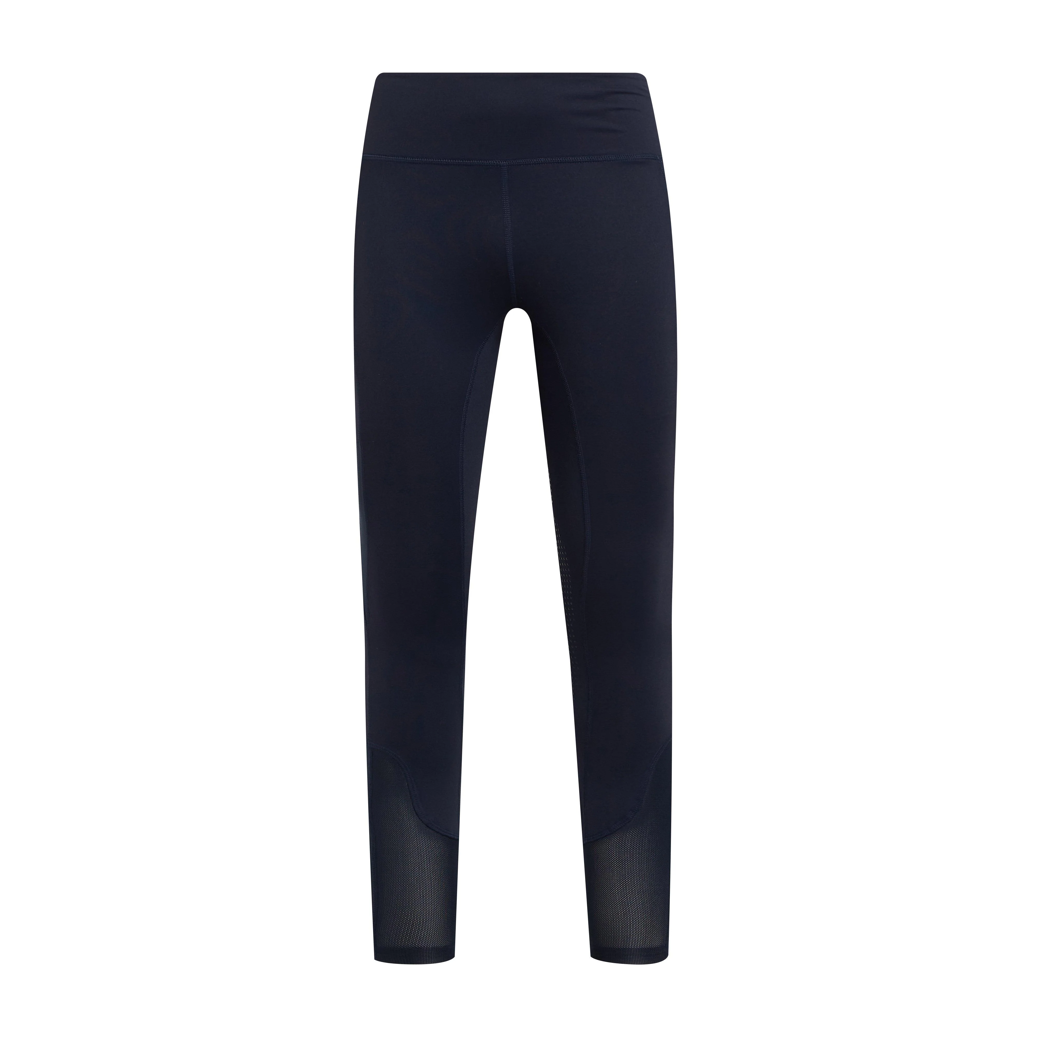 Womens Silicone Grip Riding Tights Navy - Image 8