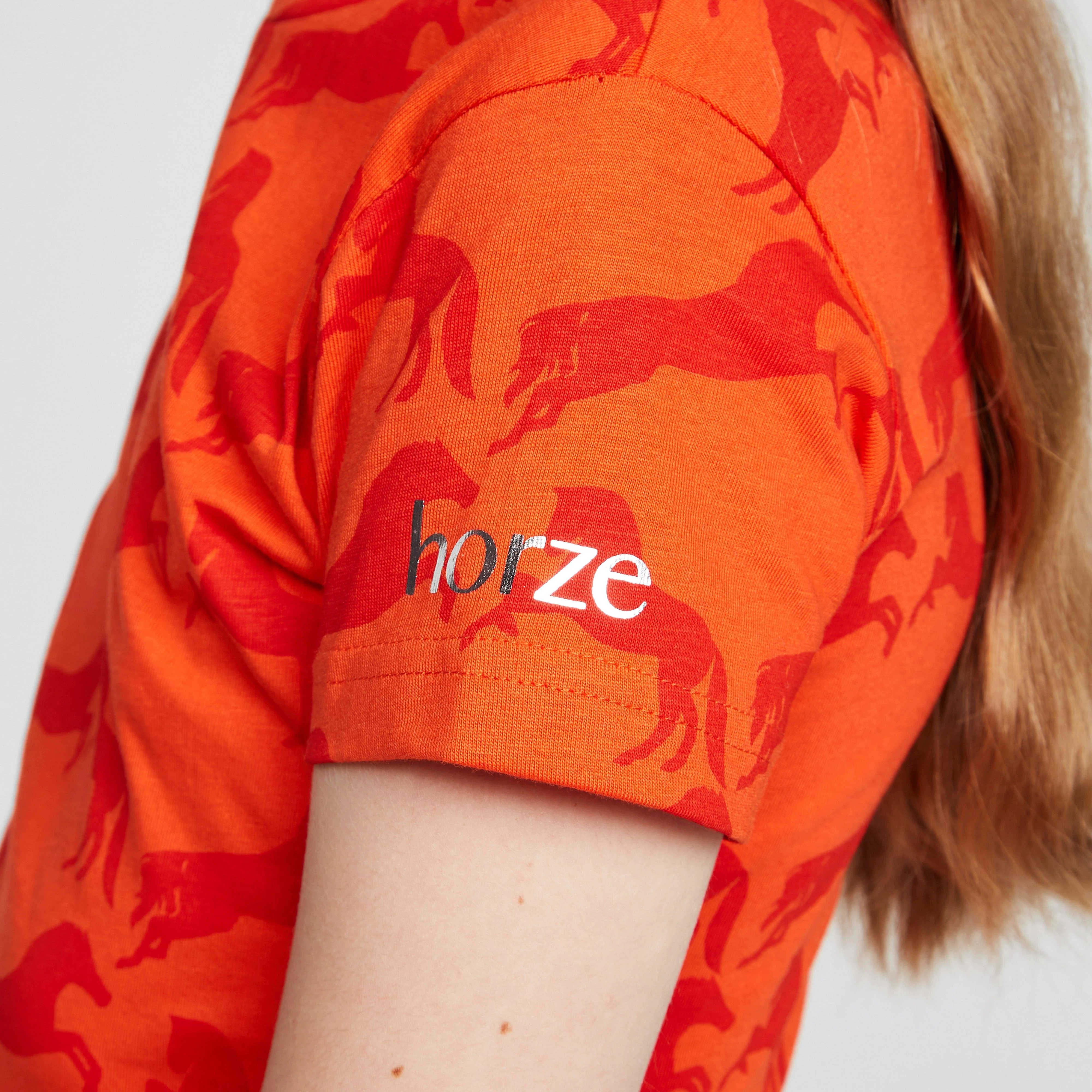 Childs Organic Micky Printed Cotton T-Shirt Mandarine Orange - Image 5