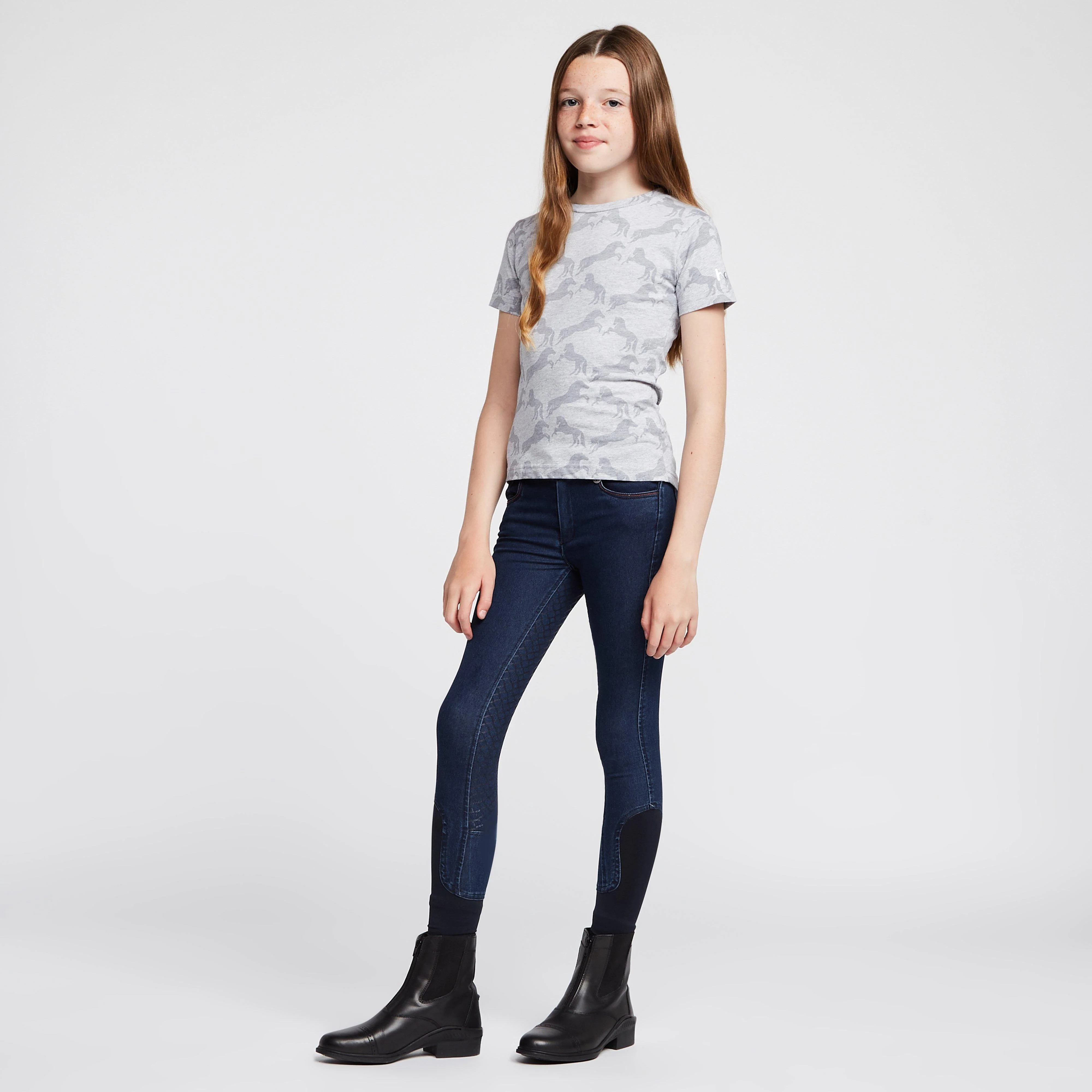 Kids Allison Denim Breeches Denim Blue - Image 3