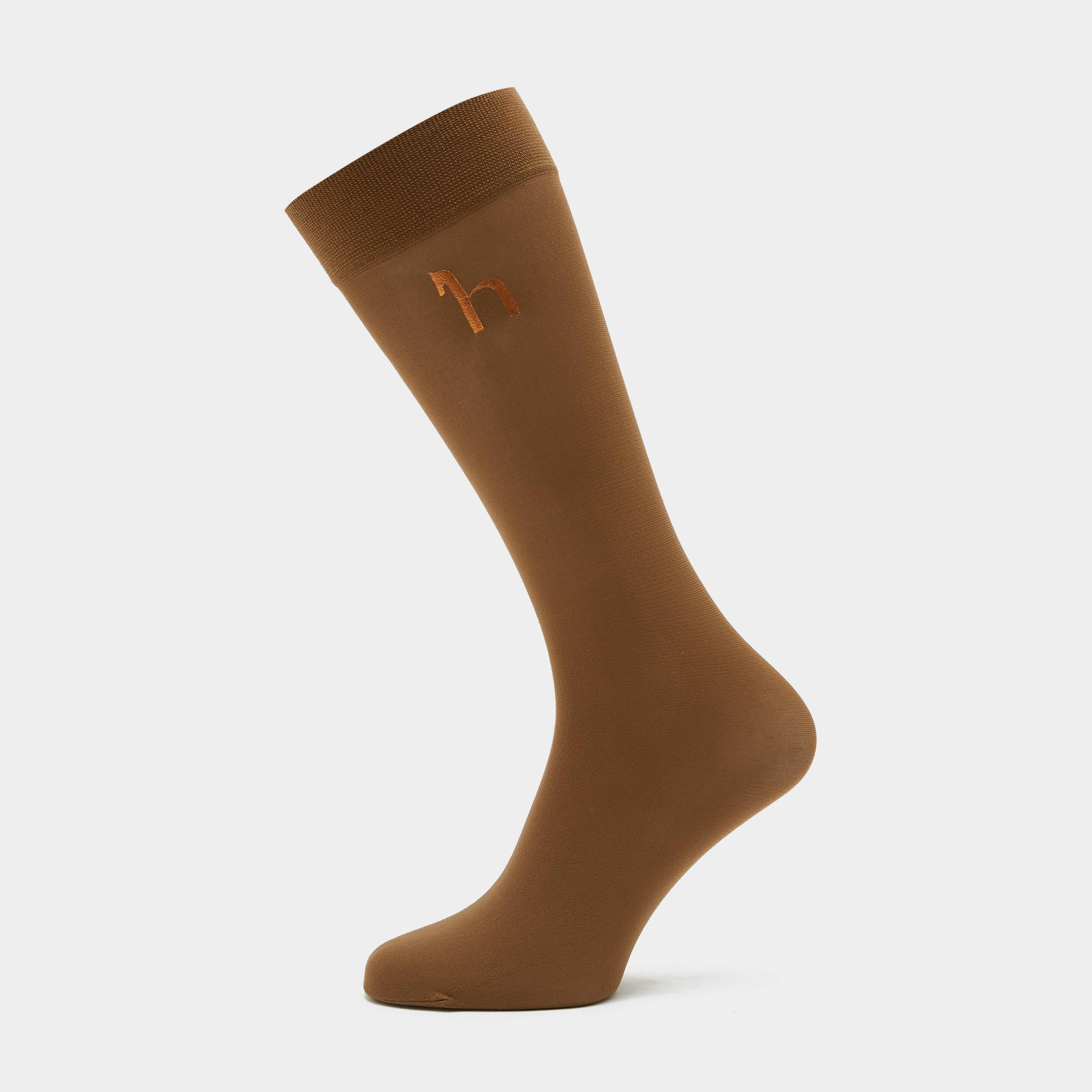 Womens Emblem Riding Socks Bison Dark Brown - Image 3