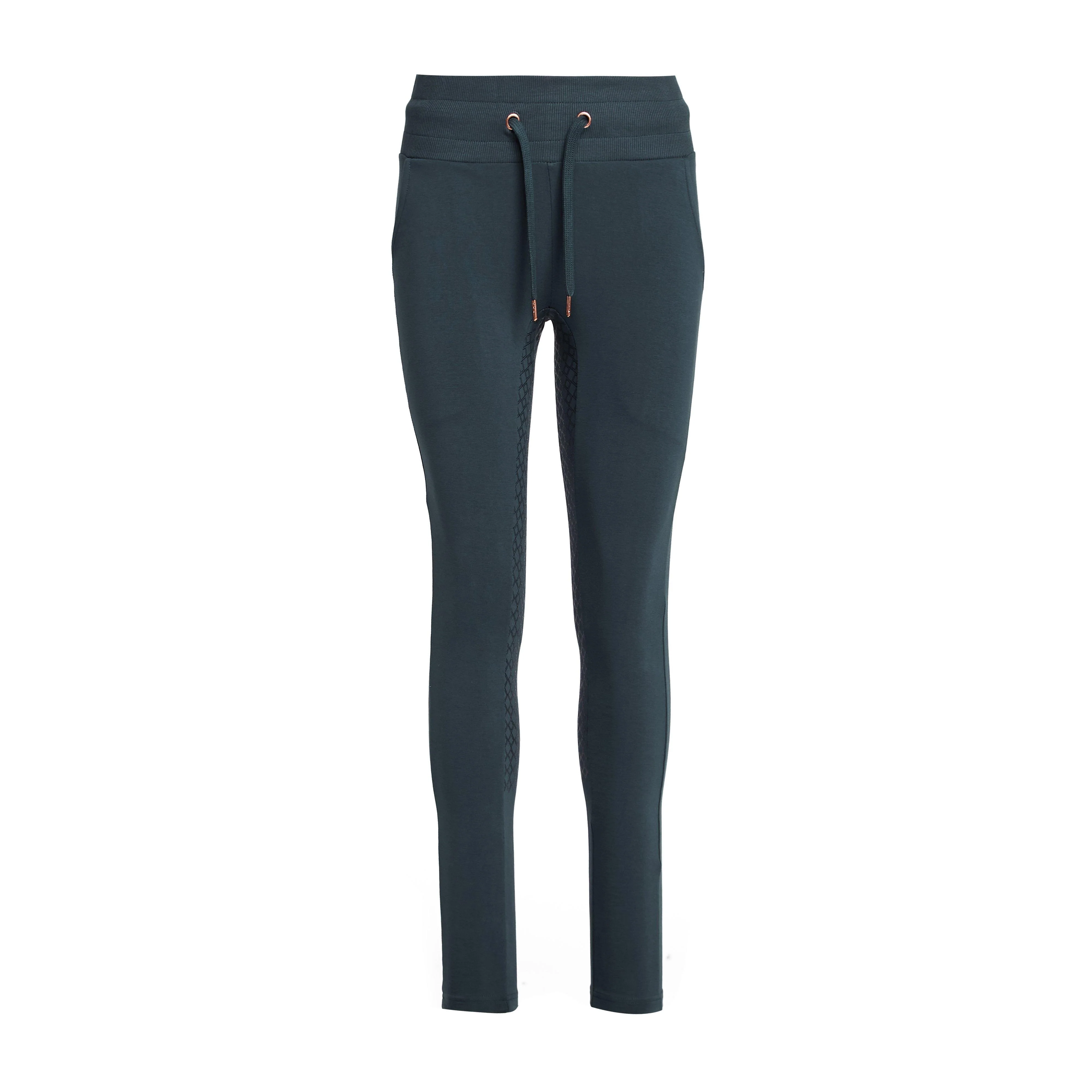Womens Organic Remy Cotton Riding Tights Obscure Night Blue - Image 8