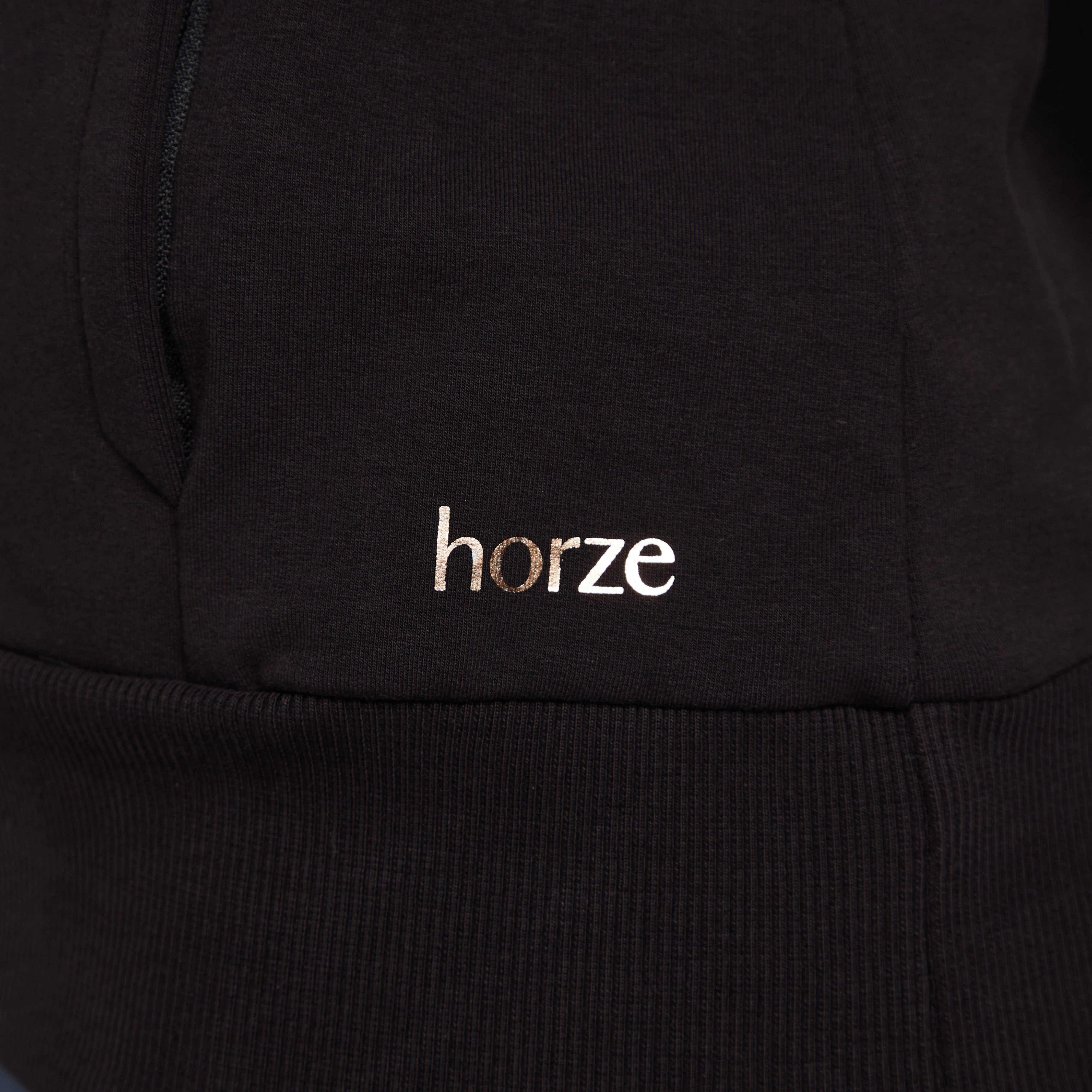 Womens Organic Remy Cotton Sweatshirt Black - Image 6