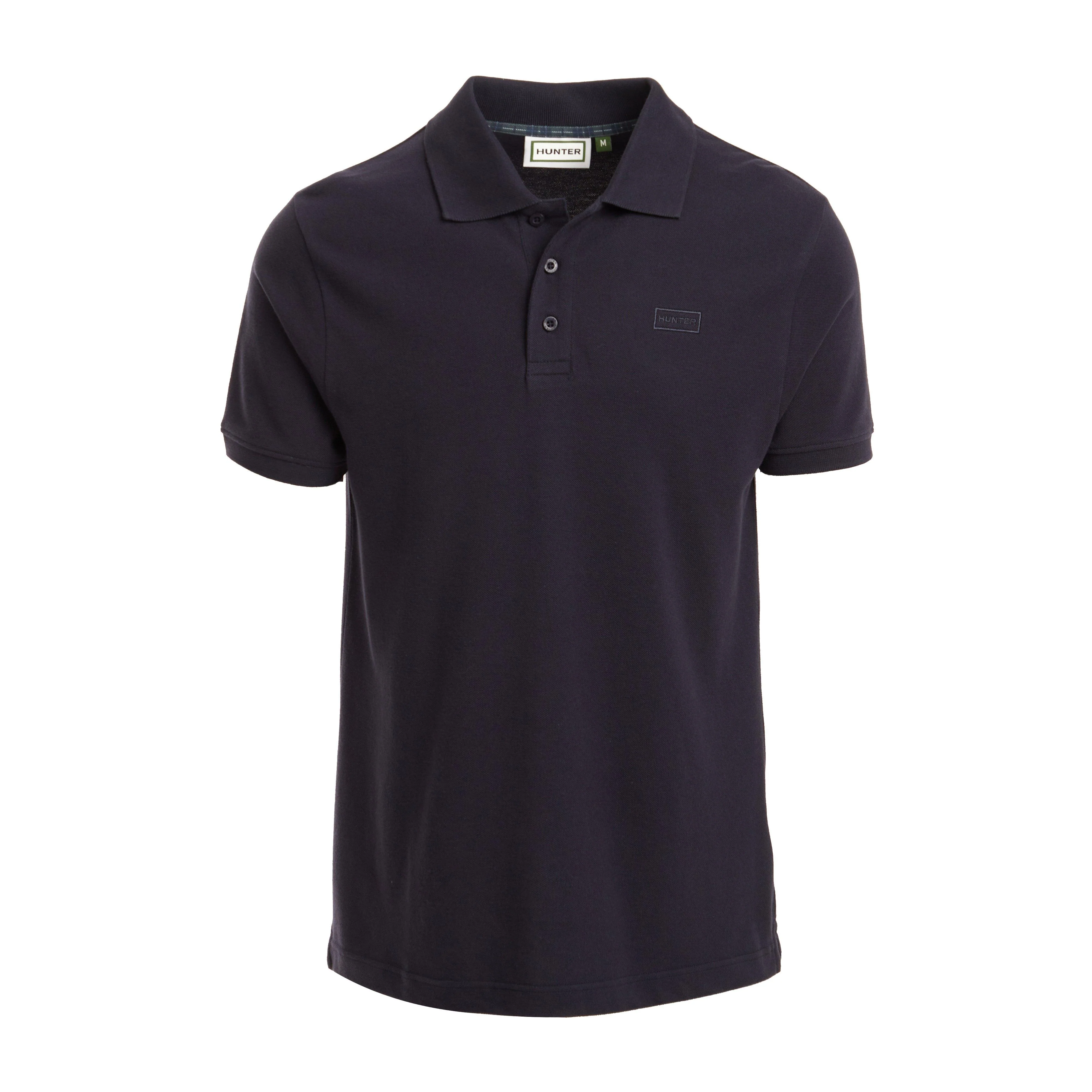 Green Label Mens Alvie Short Sleeved Polo Shirt Navy - Image 5