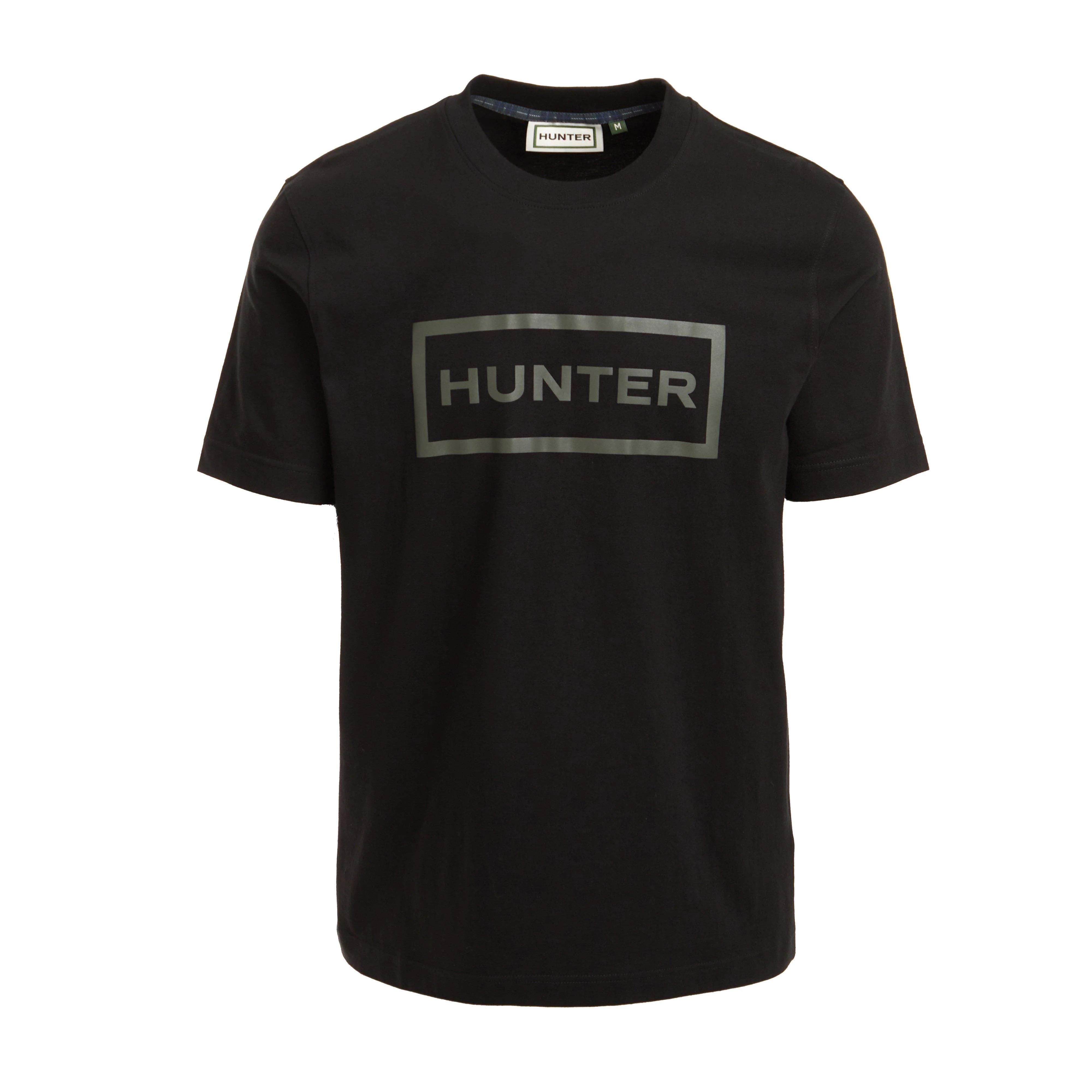Green Label Mens Barry Big Logo T-Shirt Black - Image 5