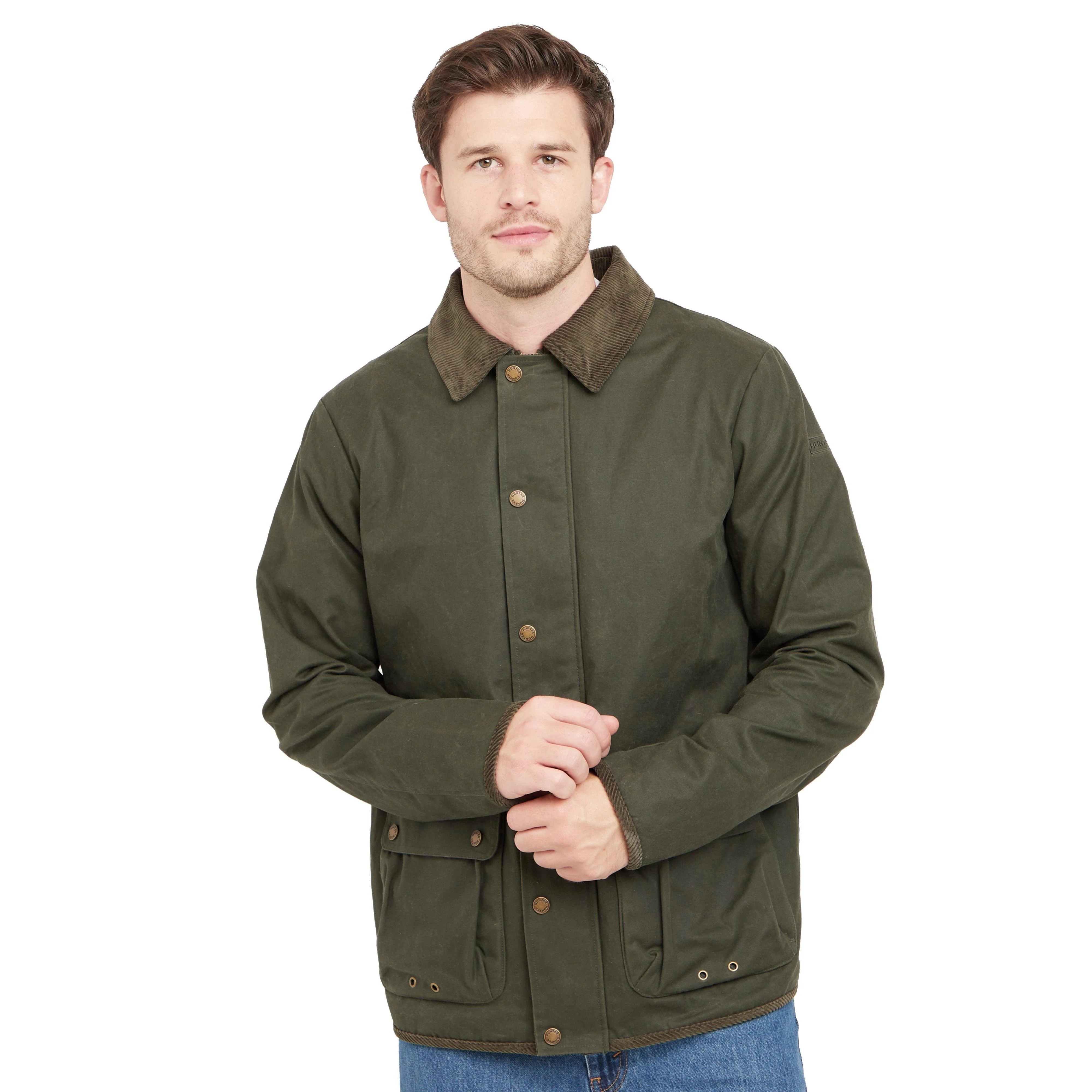Green Label Mens Kilmar Wax Jacket Green - Image 9