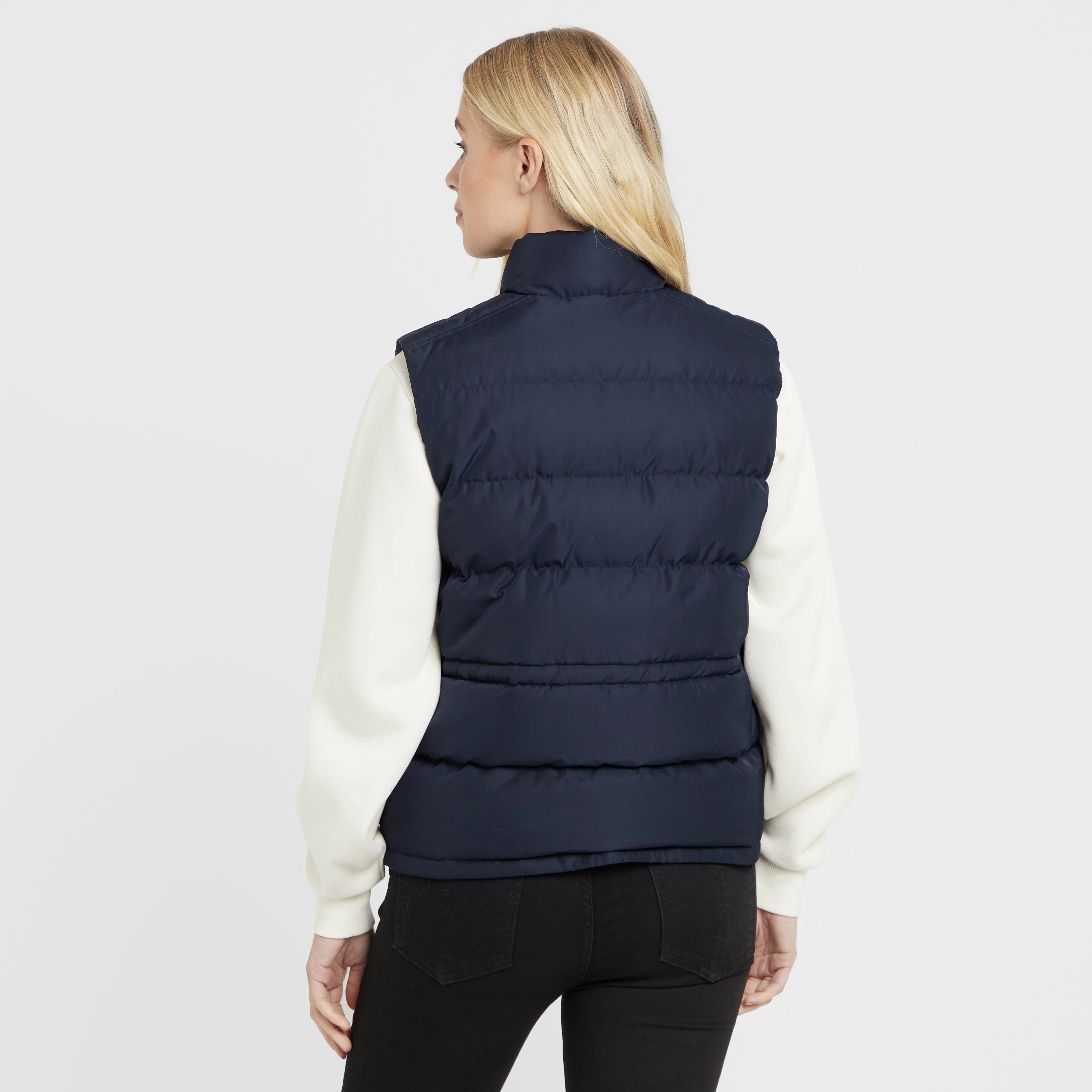 Green Label Womens Biel Gilet Navy - Image 2