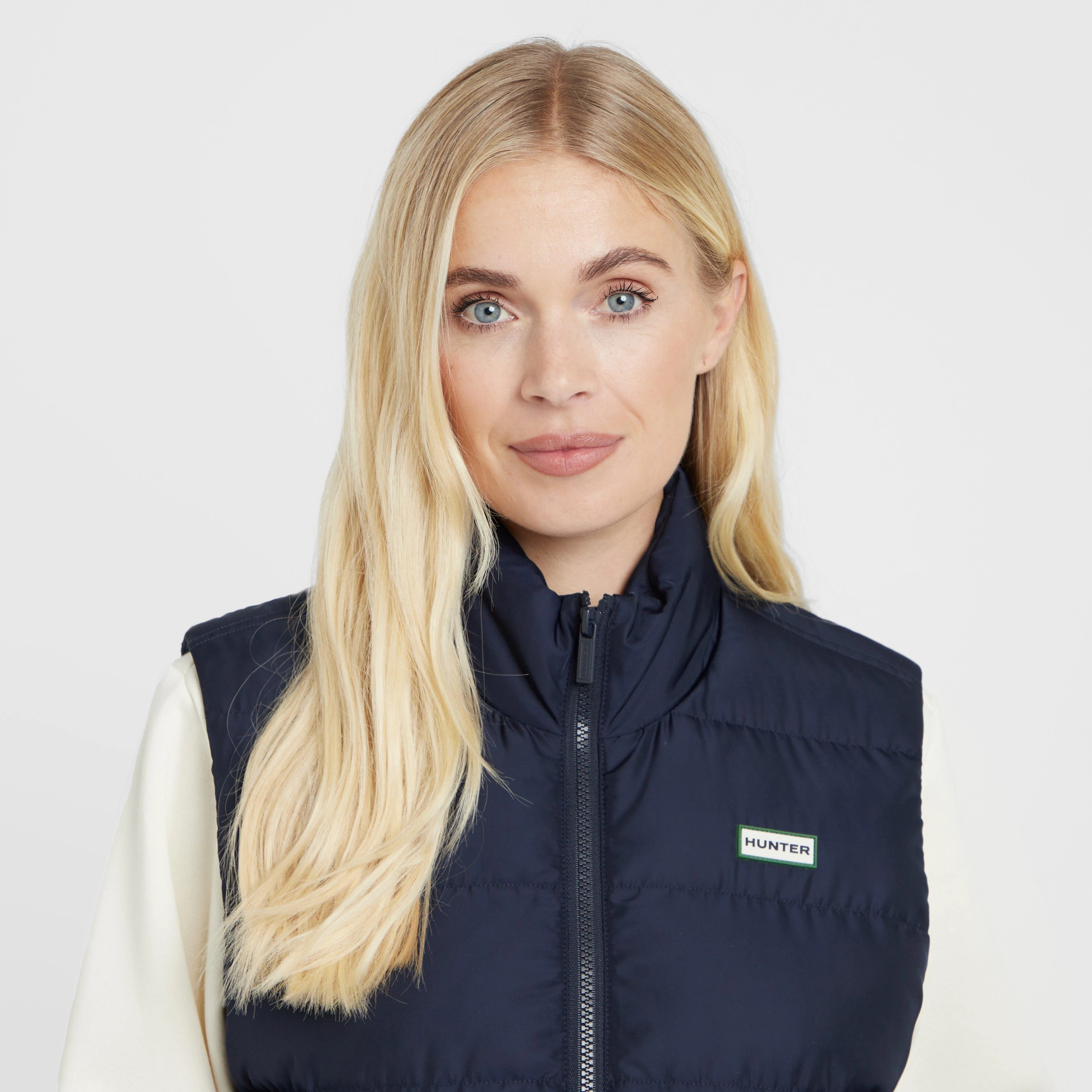 Green Label Womens Biel Gilet Navy - Image 4