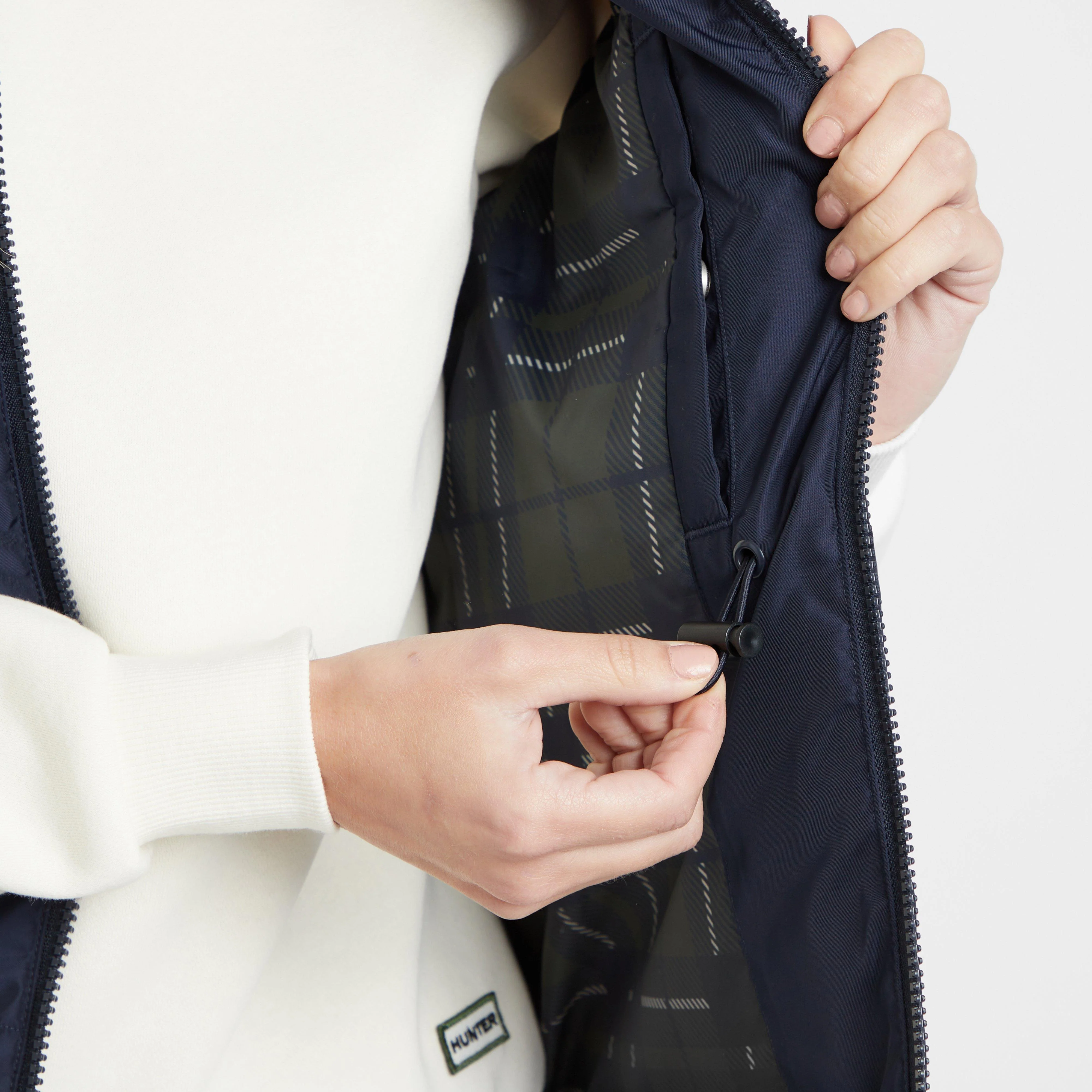 Green Label Womens Biel Gilet Navy - Image 7