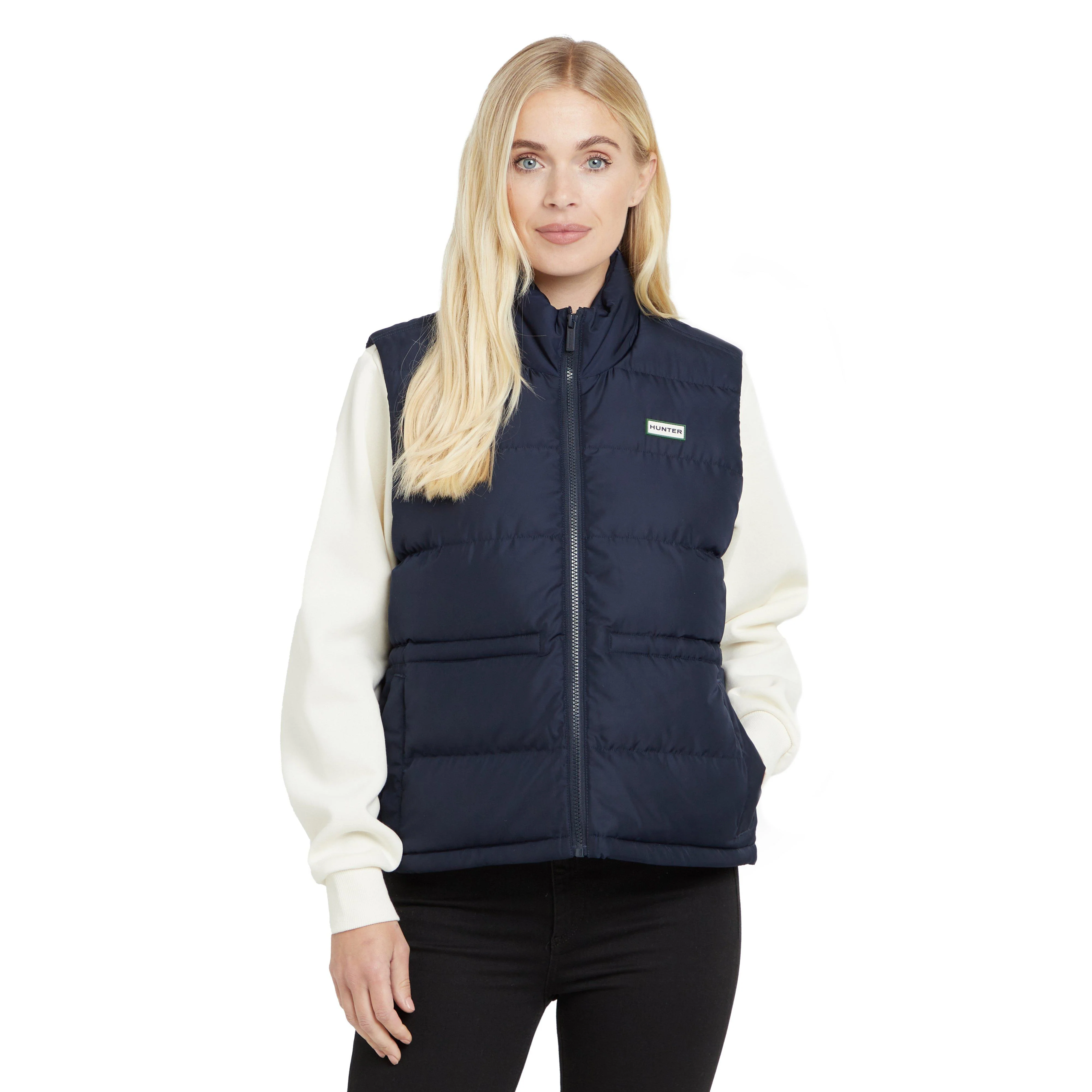 Green Label Womens Biel Gilet Navy - Image 9