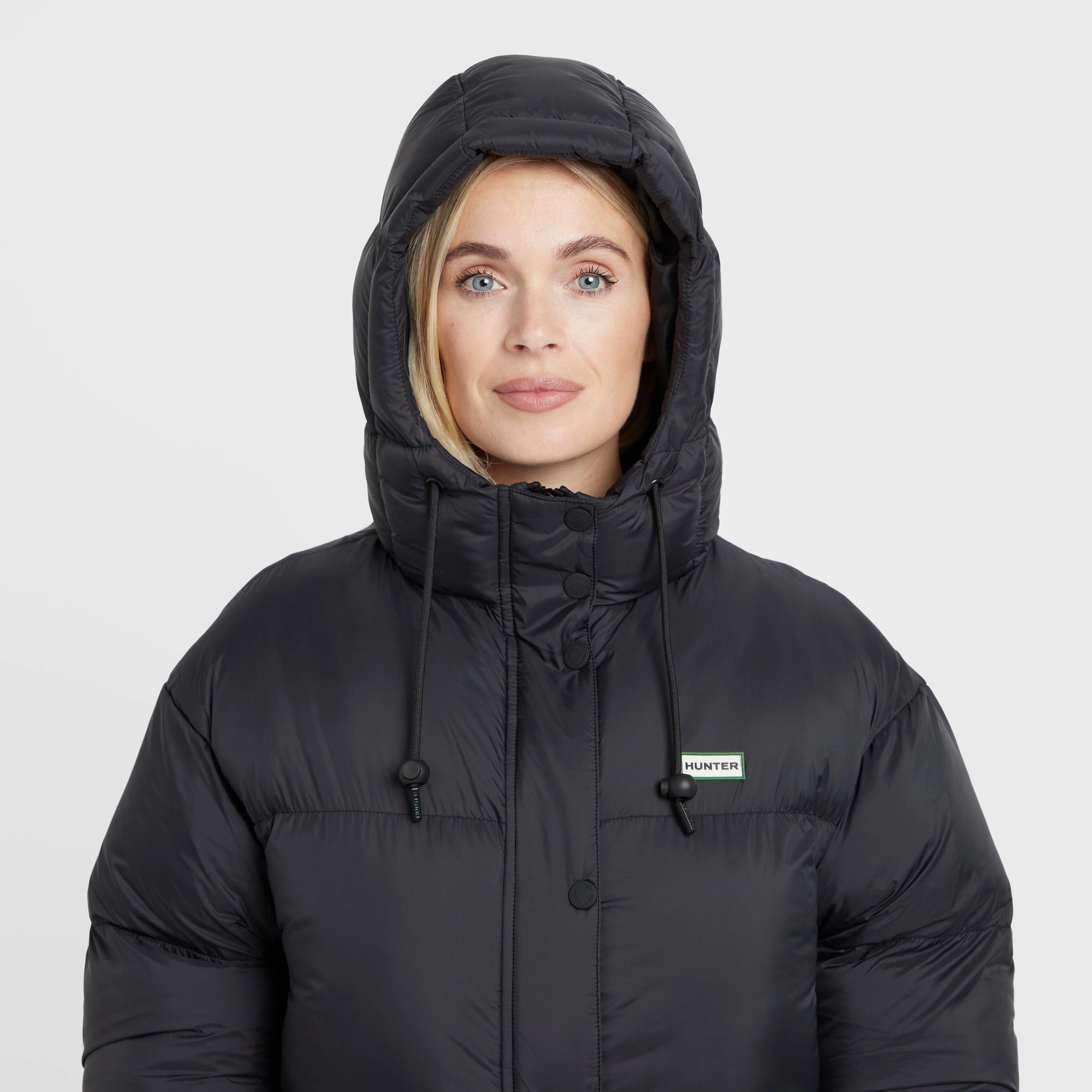 Green Label Womens Birnam Long Jacket Black - Image 4