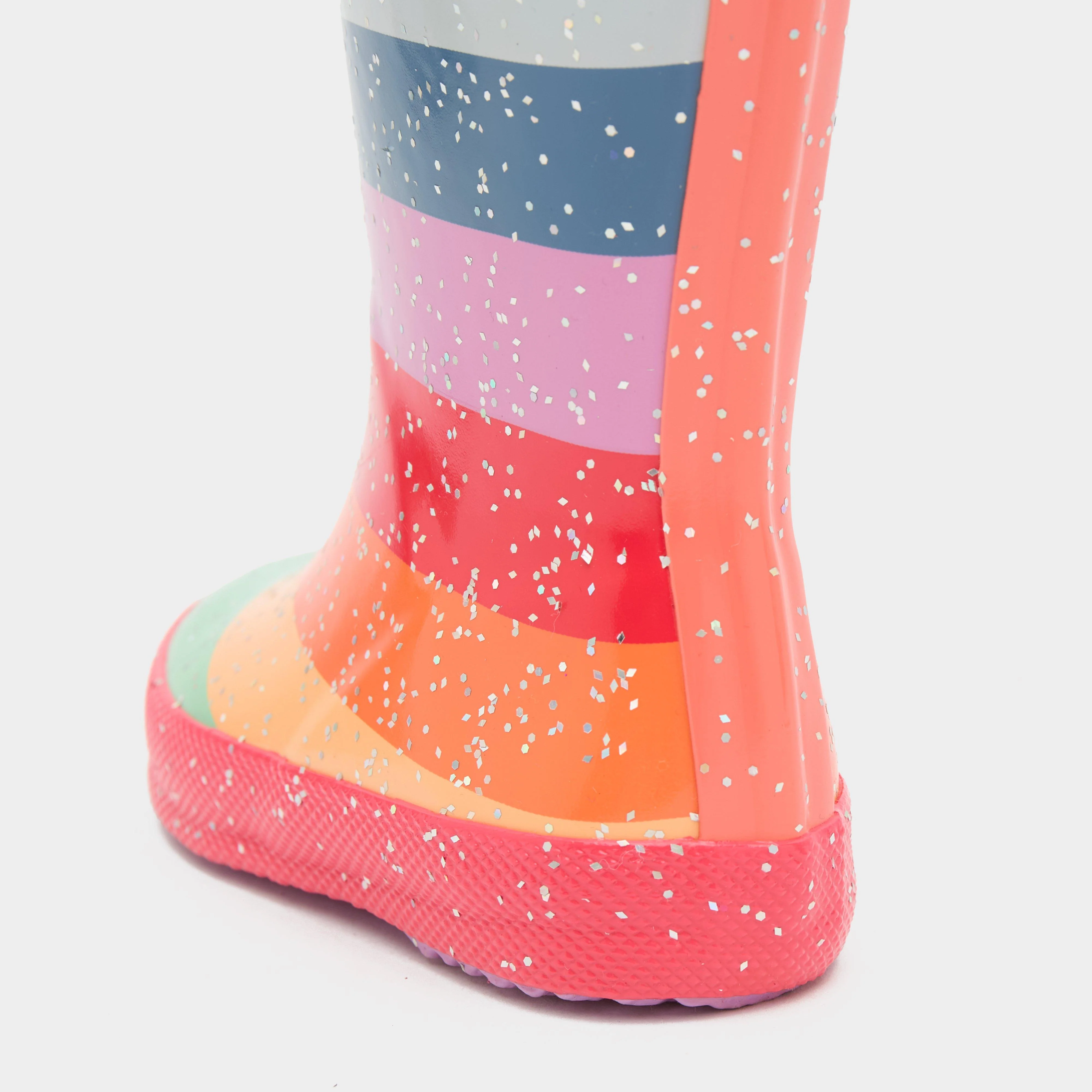 Kids Original First Glitter Wellington Boots Rainbow - Image 6