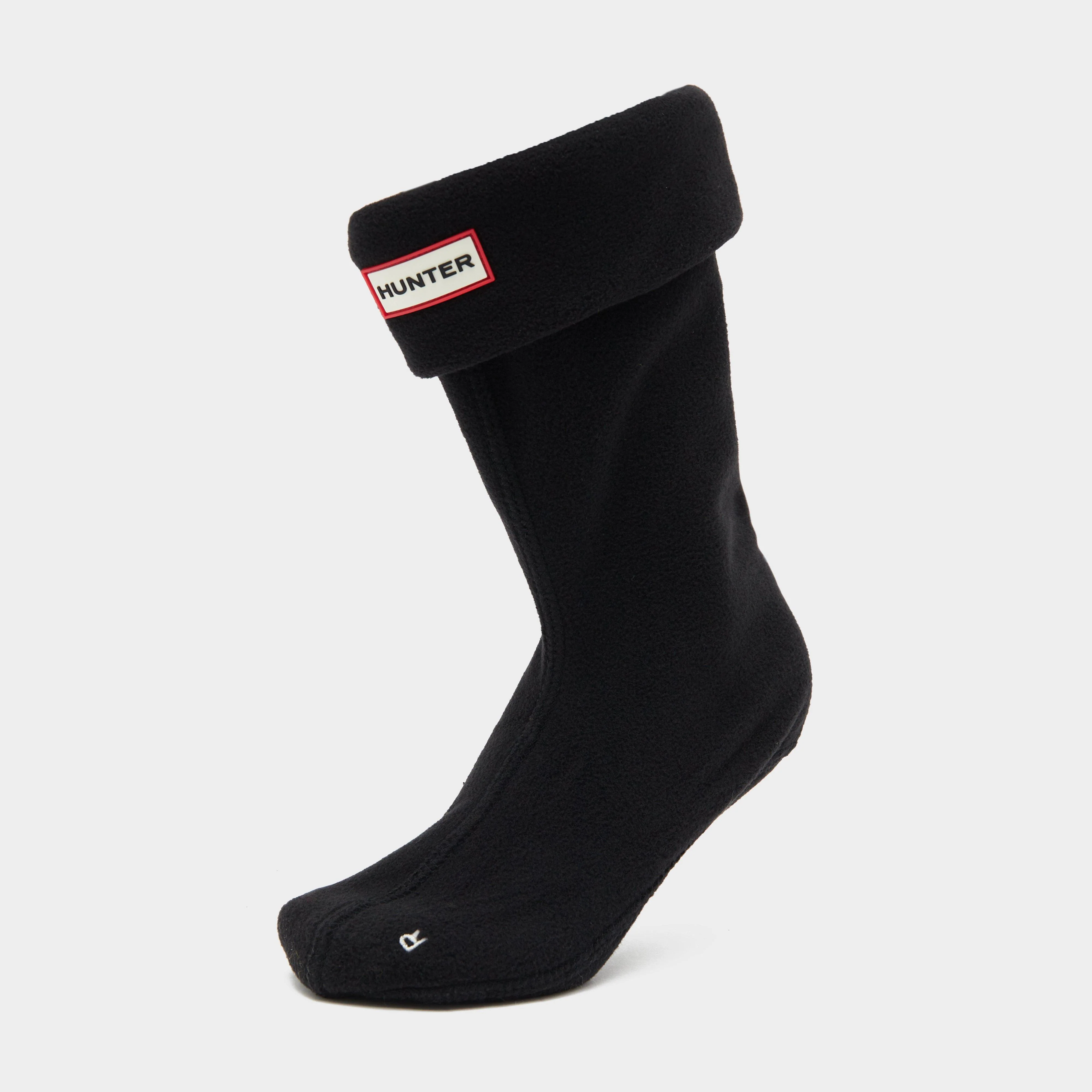 Kids Recycled Fleece Boot Socks Black
